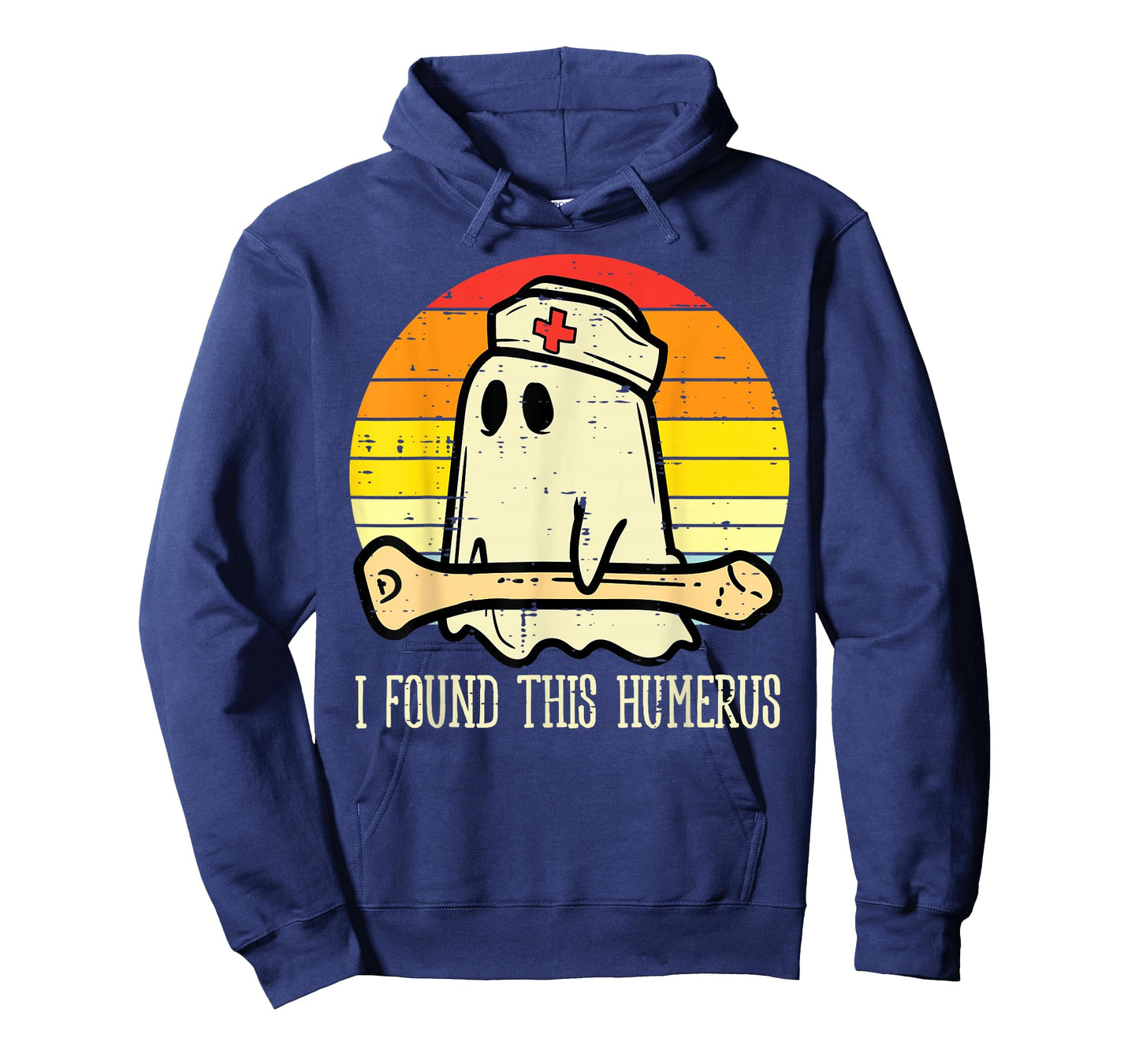 I Found This Humerus Funny Halloween Nurse Fall Scrub Women T-Shirt