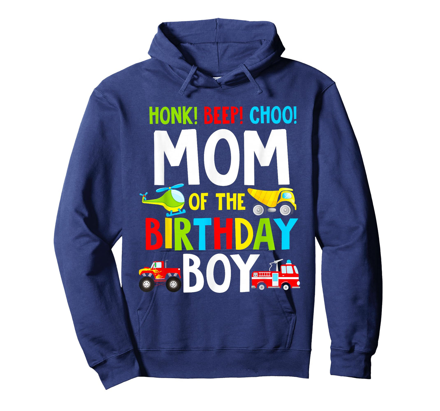 Mom Of The Birthday Boy Shirt Transportation Trucks 2nd T-Shirt