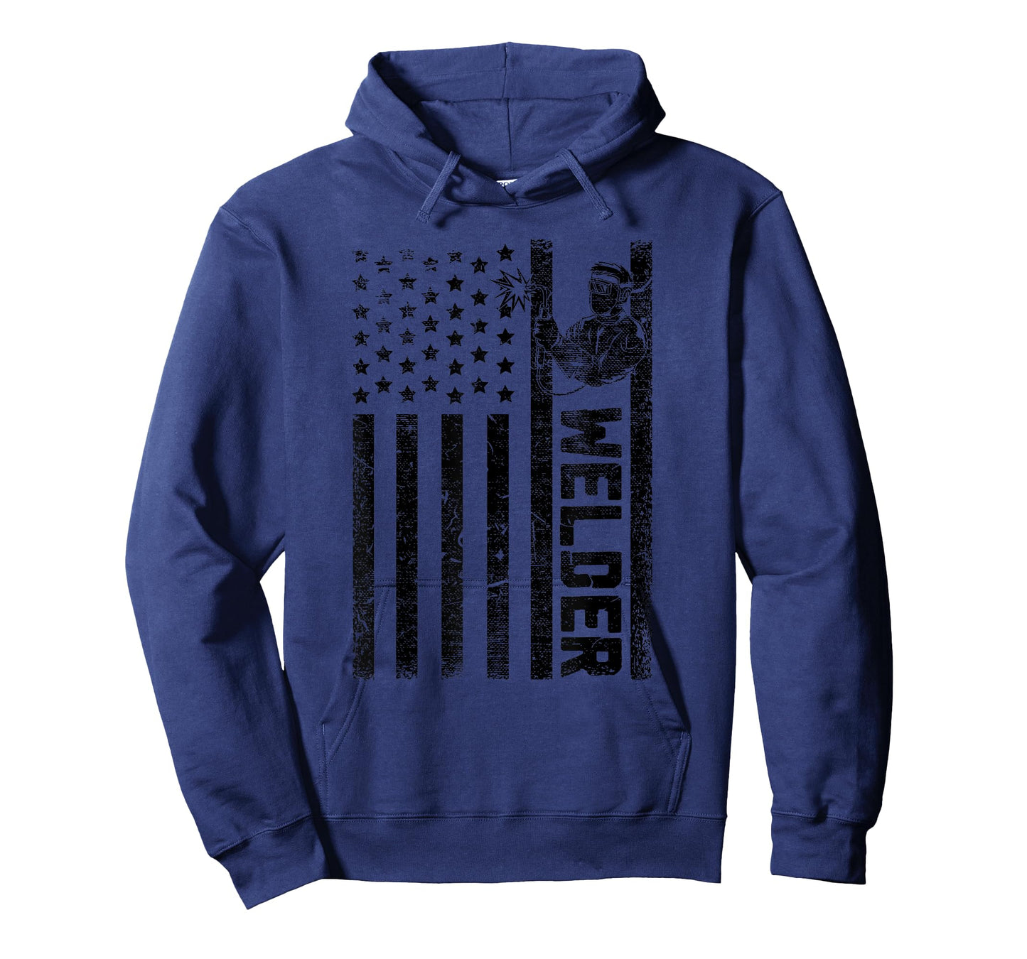 American Flag Welder Welding Vintage Metal Worker Cool Gifts T-Shirt