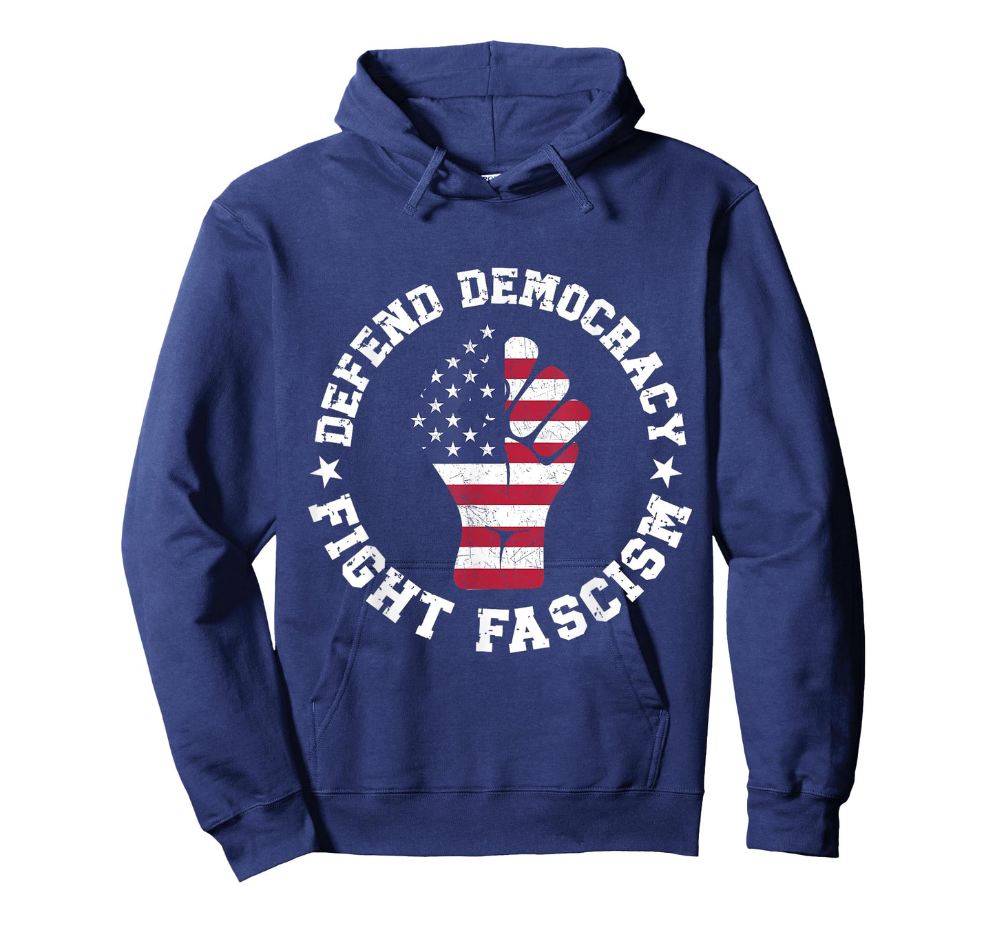 Defend Democracy Fight Fascism Liberty Retro Vintage T-Shirt