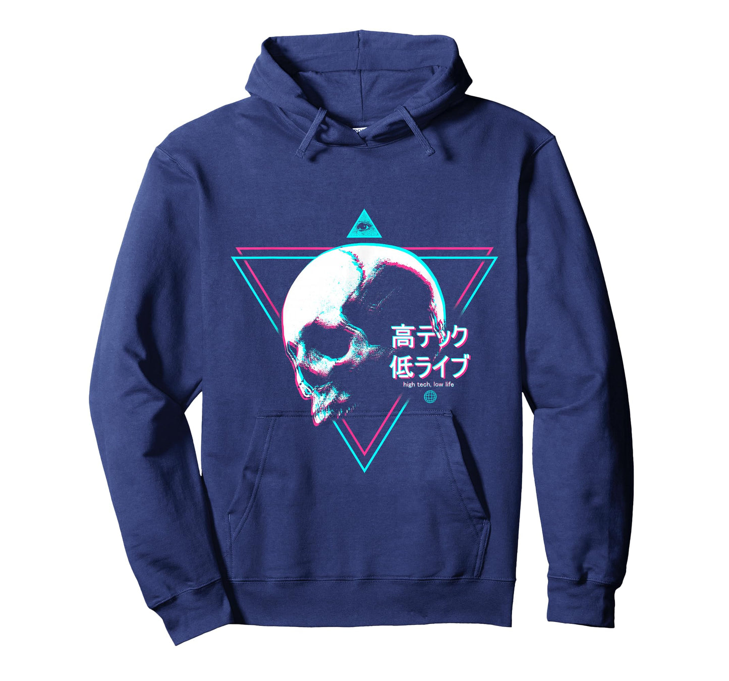Cyberpunk Skull High Tech Low Life Japanese Streetwear Otaku T-Shirt
