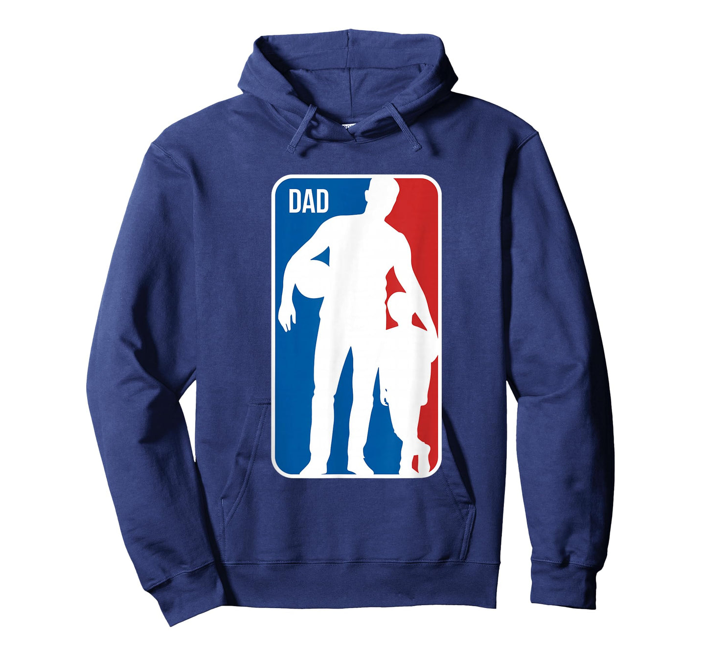 Dad Sports Logo Basketball Dad Son Silhouette Fathers Day T-Shirt