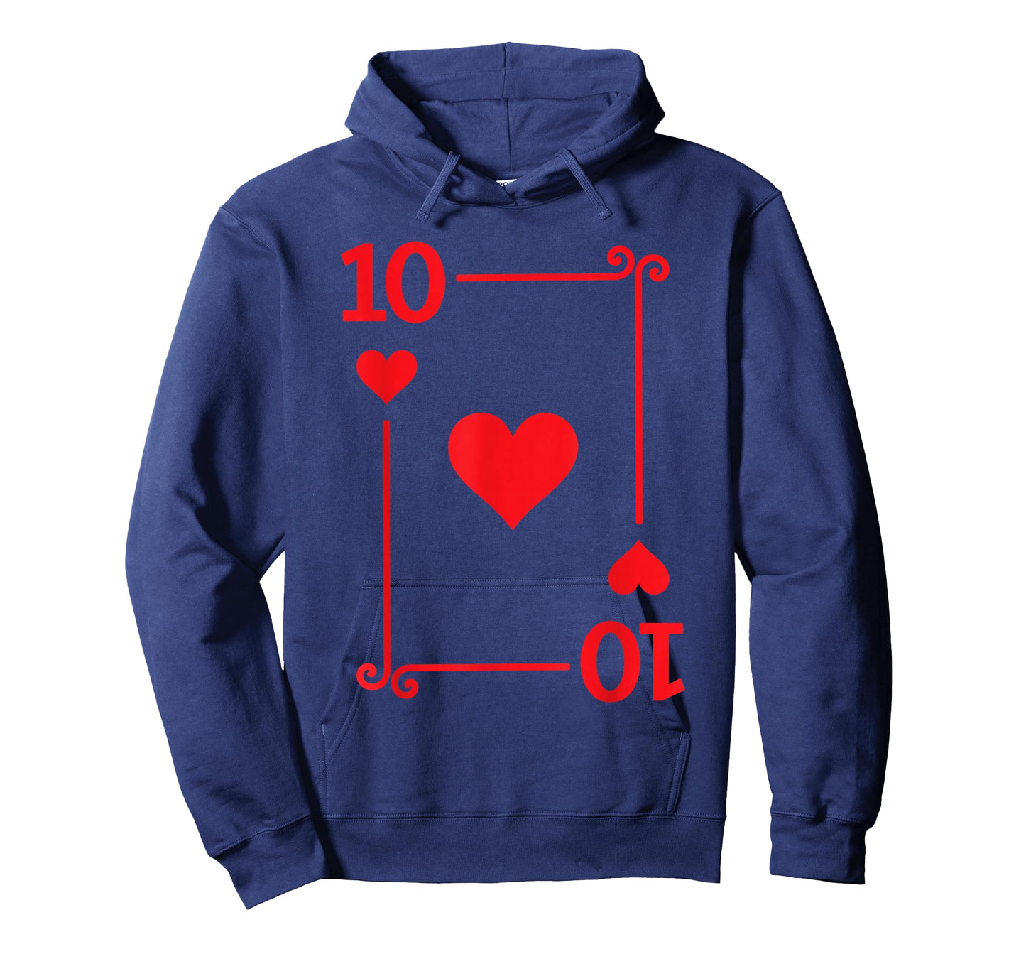 Playing Cards Costume - 10 Hearts Card - Ten Card T-Shirt