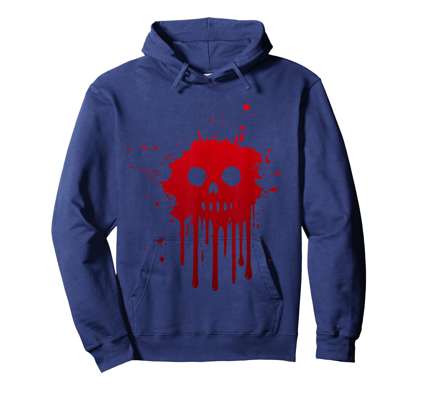Zombie Face Bloody Shirt, Blood Splatter Halloween Print T-Shirt