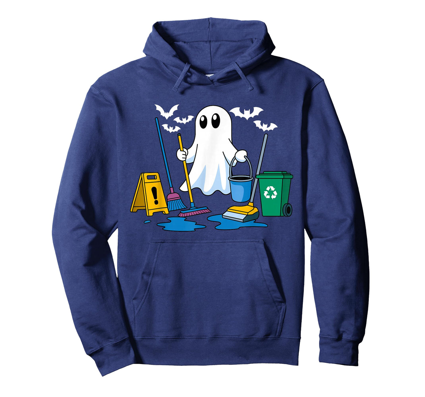 School Custodian Janitor Ghost Halloween T-Shirt