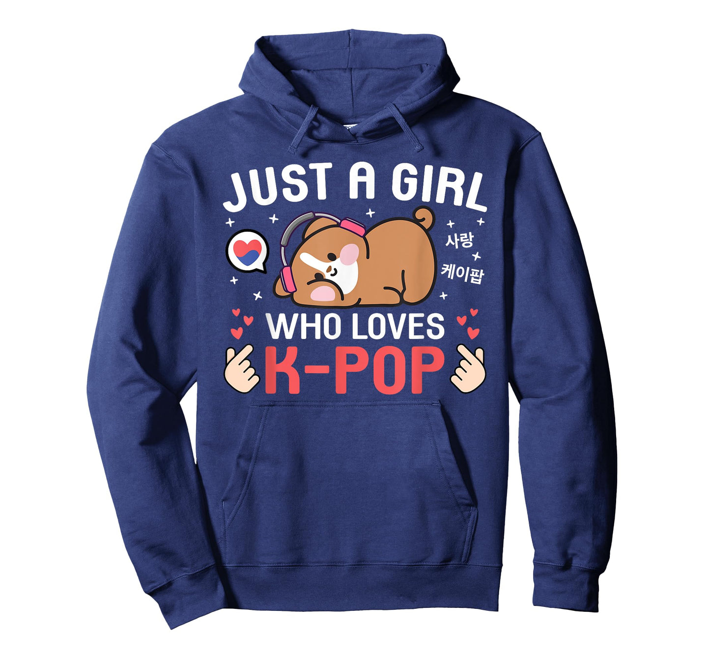 Cute Dog Kawaii Dog Korean Music Just A Girl Who Loves K-Pop T-Shirt