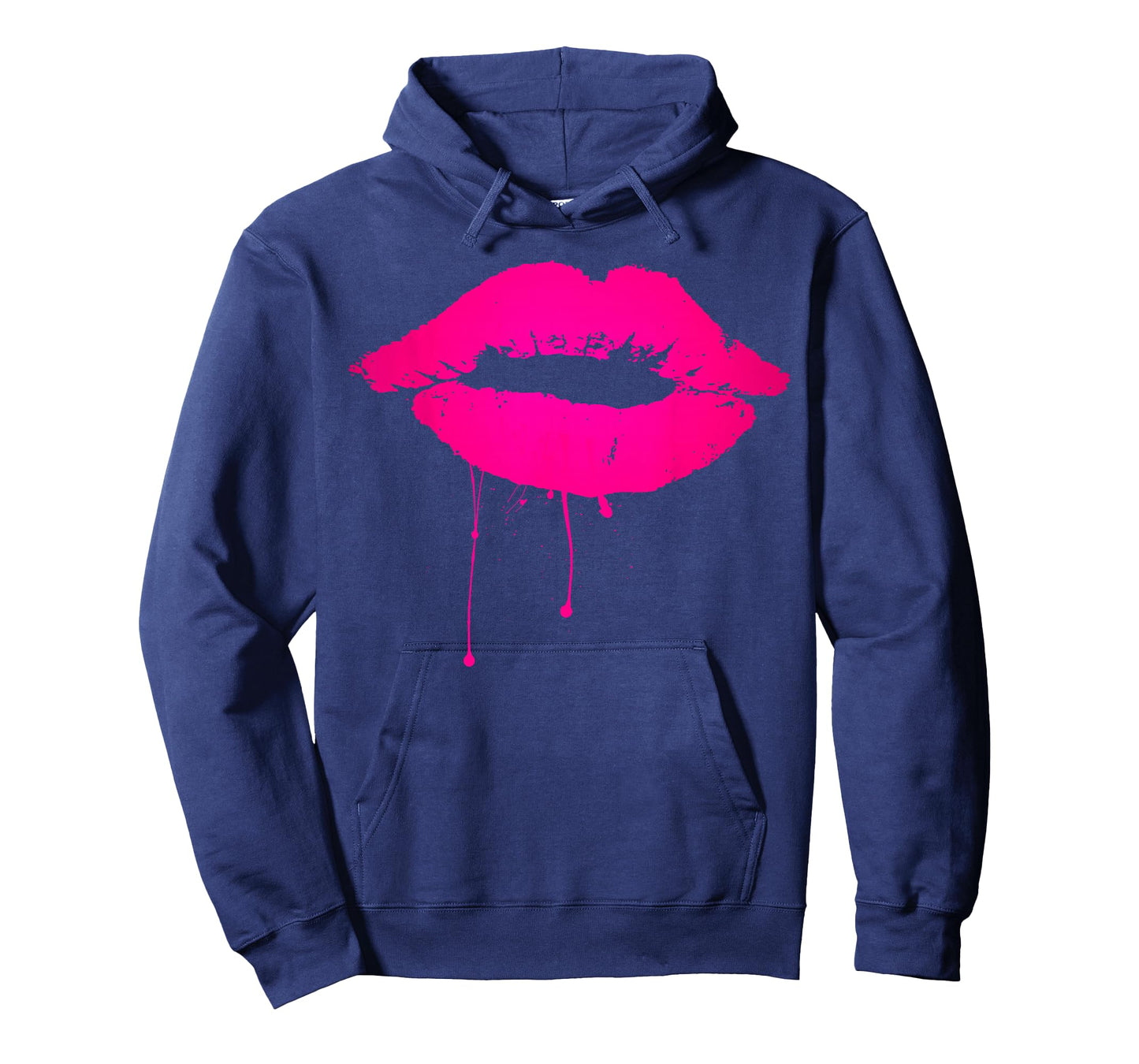 Sexy Pink Hot Lips T Shirt: Neon 80s Lipstick Kiss Party Tee T-Shirt