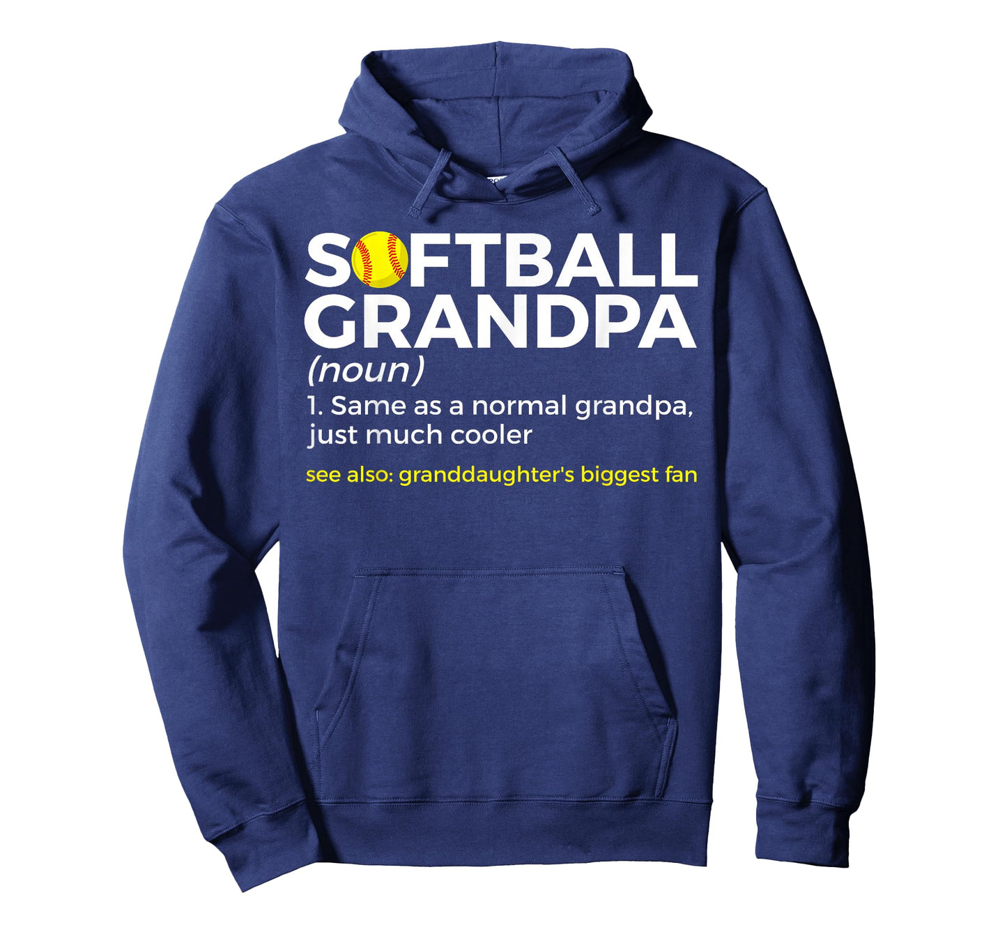 Softball Grandpa Definition Granddaughter's Biggest Fan T-Shirt
