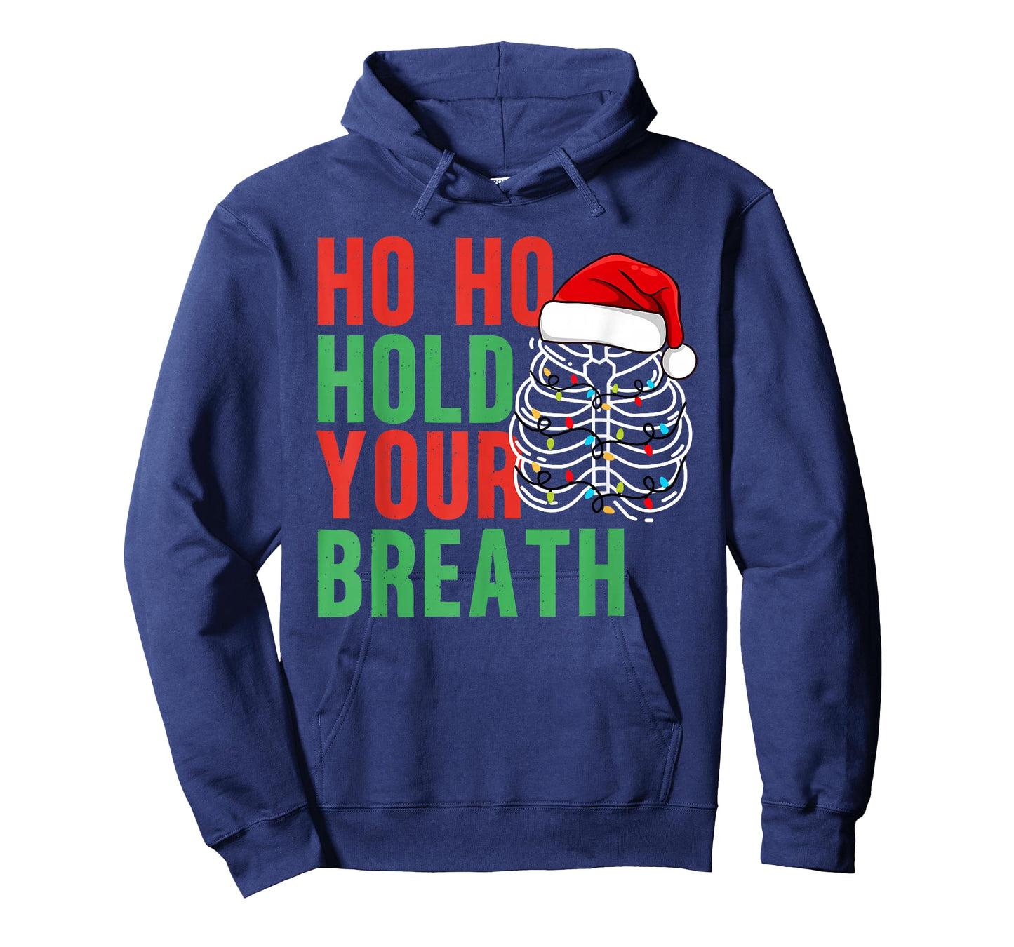 Funny Ho Ho Hold Your Breath Radiology Dept Xmas Tree Lights T-Shirt