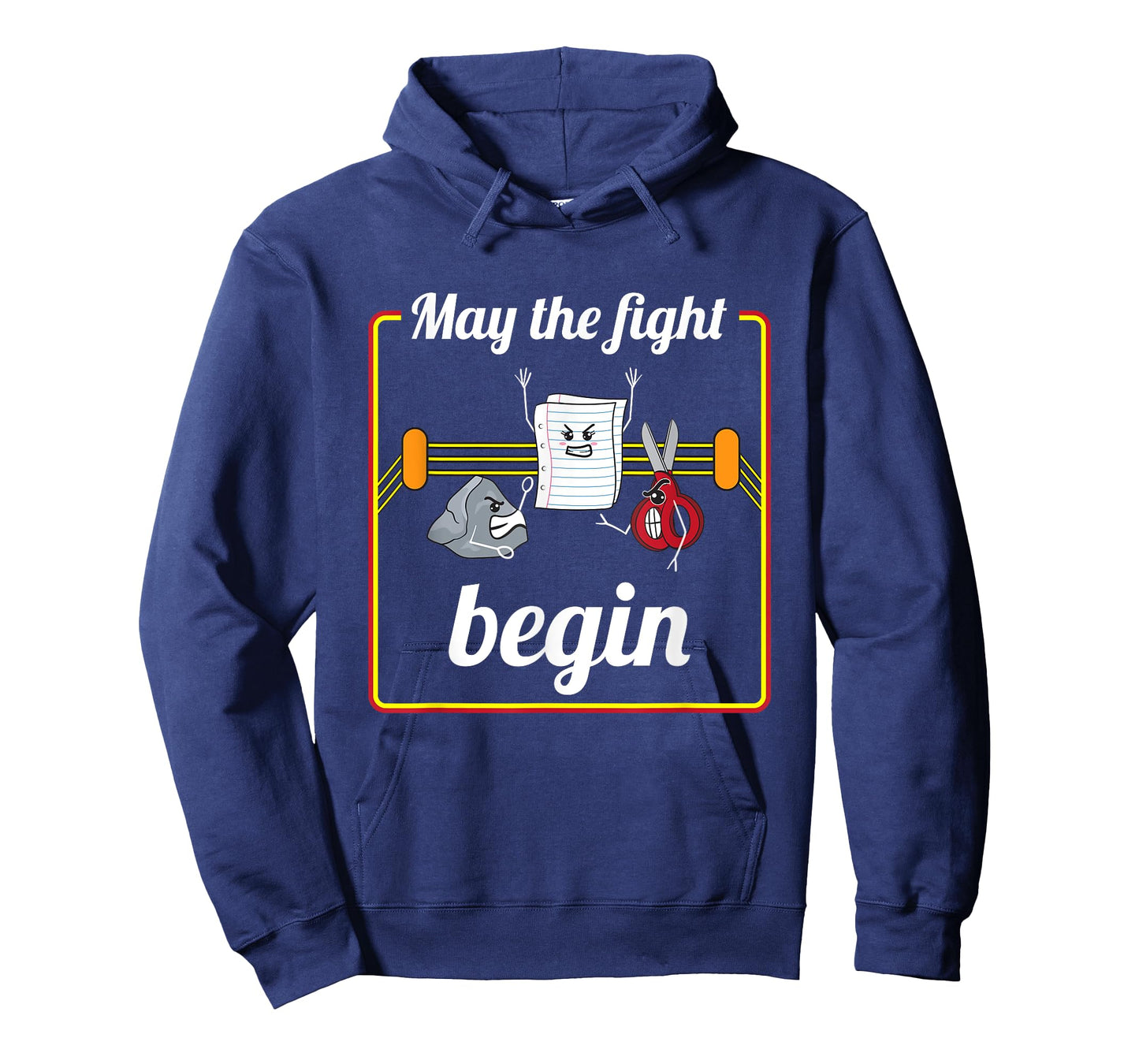 May The Fight Begin Cute Rock Paper Scissors T-Shirt