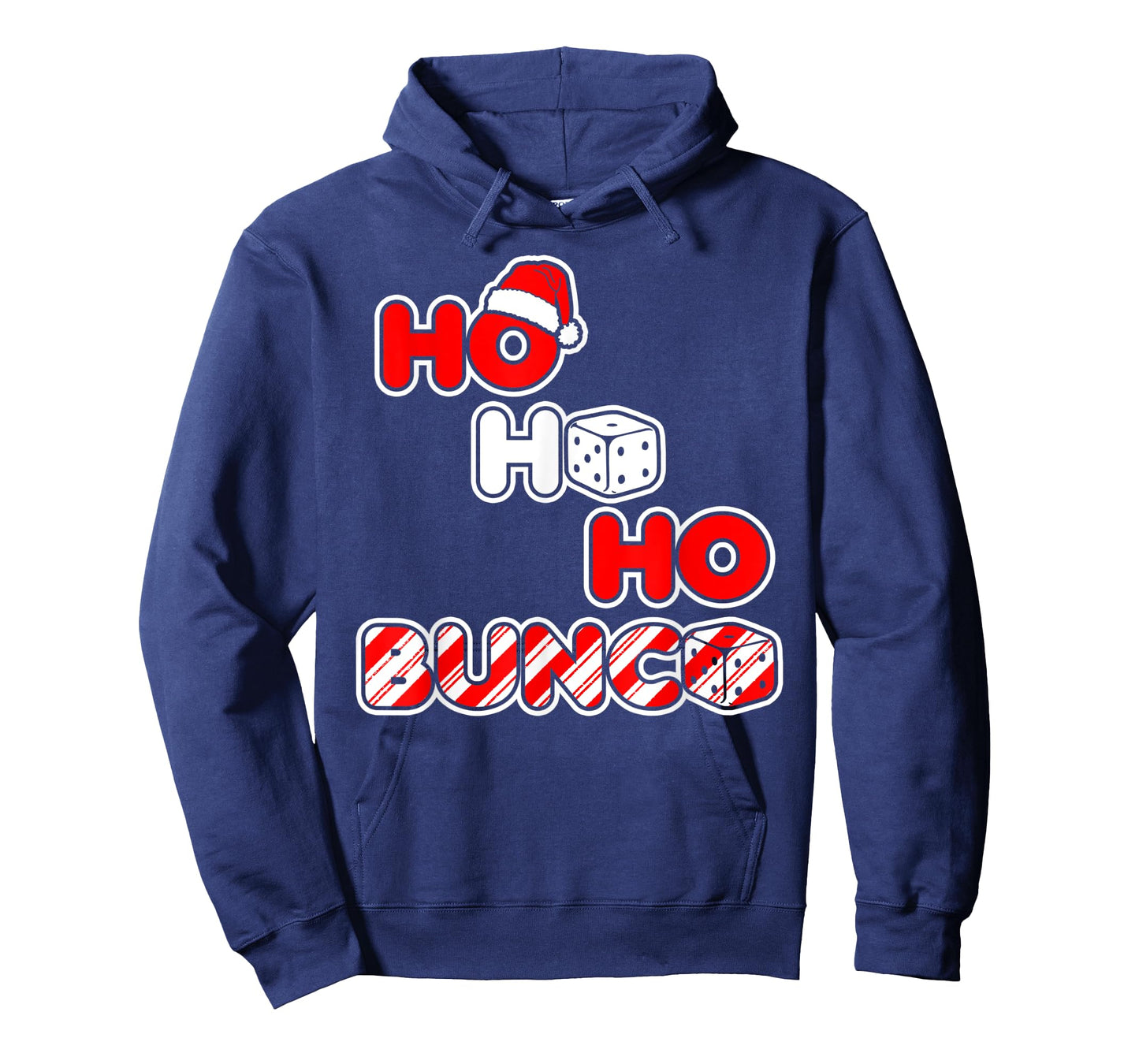 Bunco Christmas Ho Ho Ho Santa Hat Dice T-Shirt