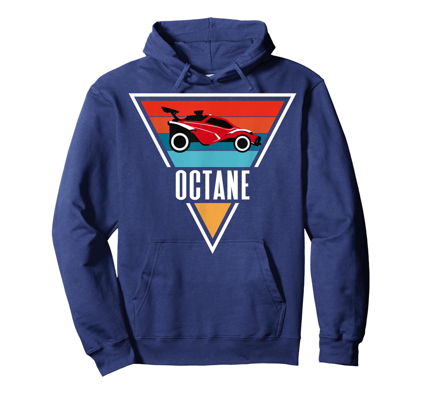 Octane Rocket Soccer Retro Sunset Distressed Graphic Pullove T-Shirt