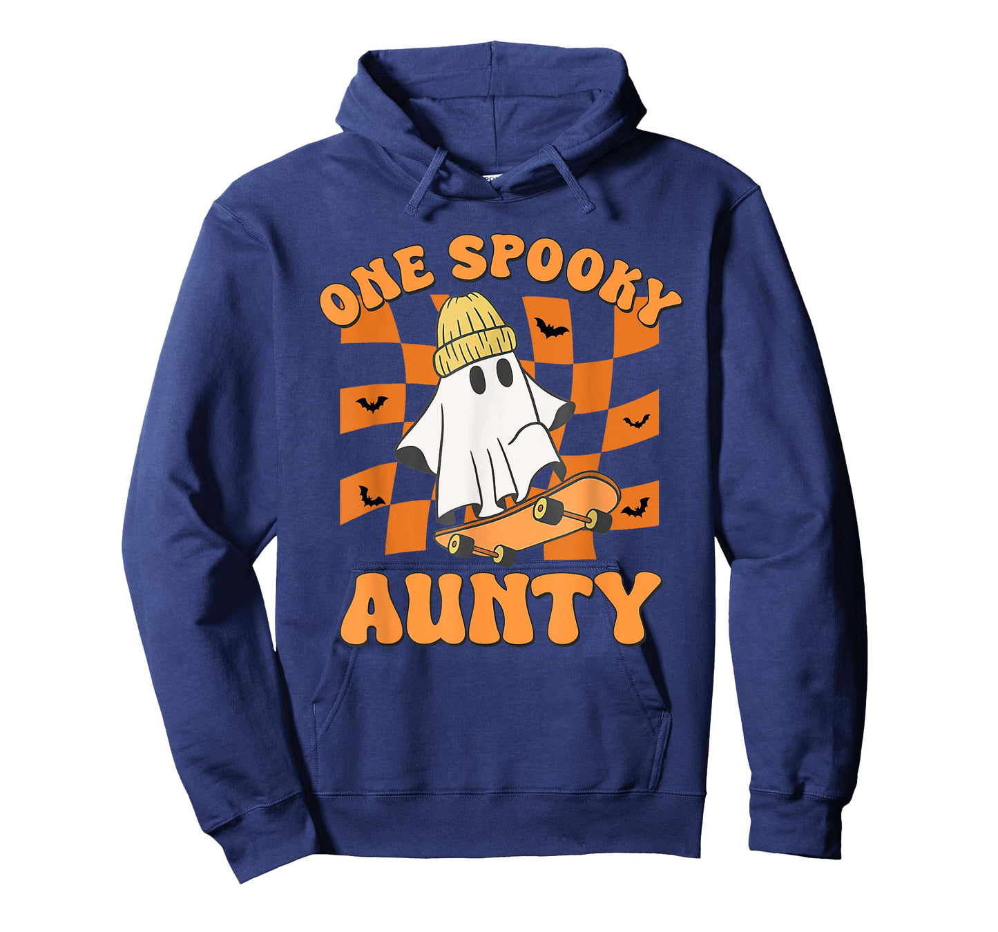 One Spooky Aunty Birthday Halloween Skateboarding Ghost T-Shirt