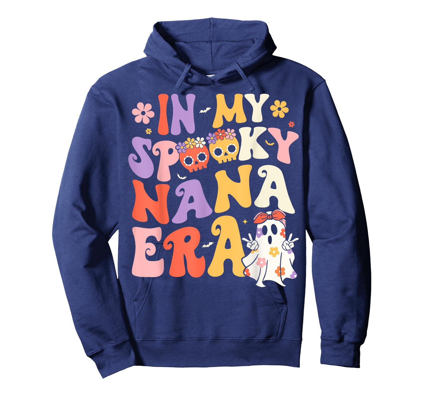 In My Spooky Nana Era Groovy Ghost Halloween Grandma T-Shirt