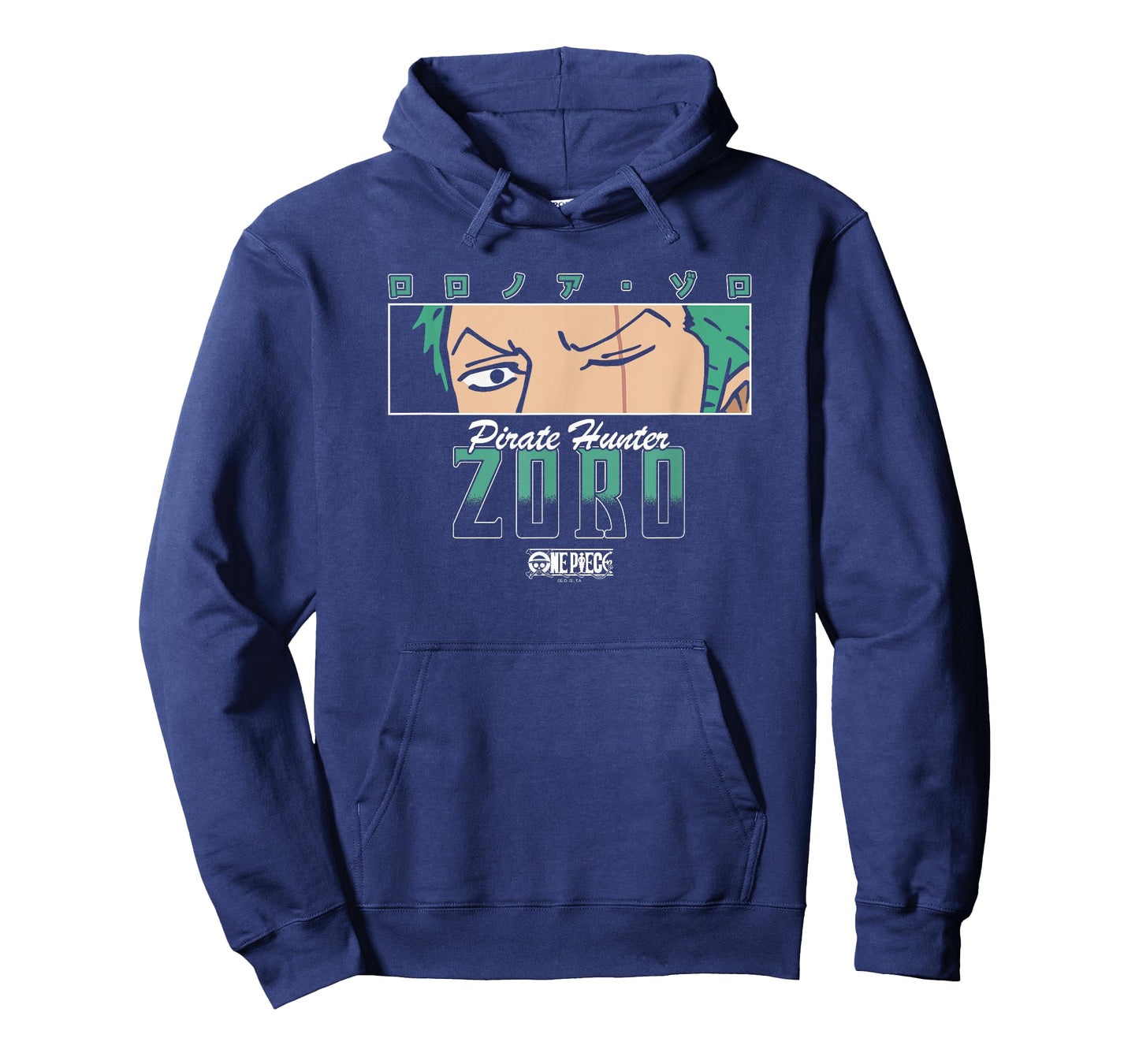 One Piece Anime Pirate Hunter Zoro Eyes with Kanji T-Shirt