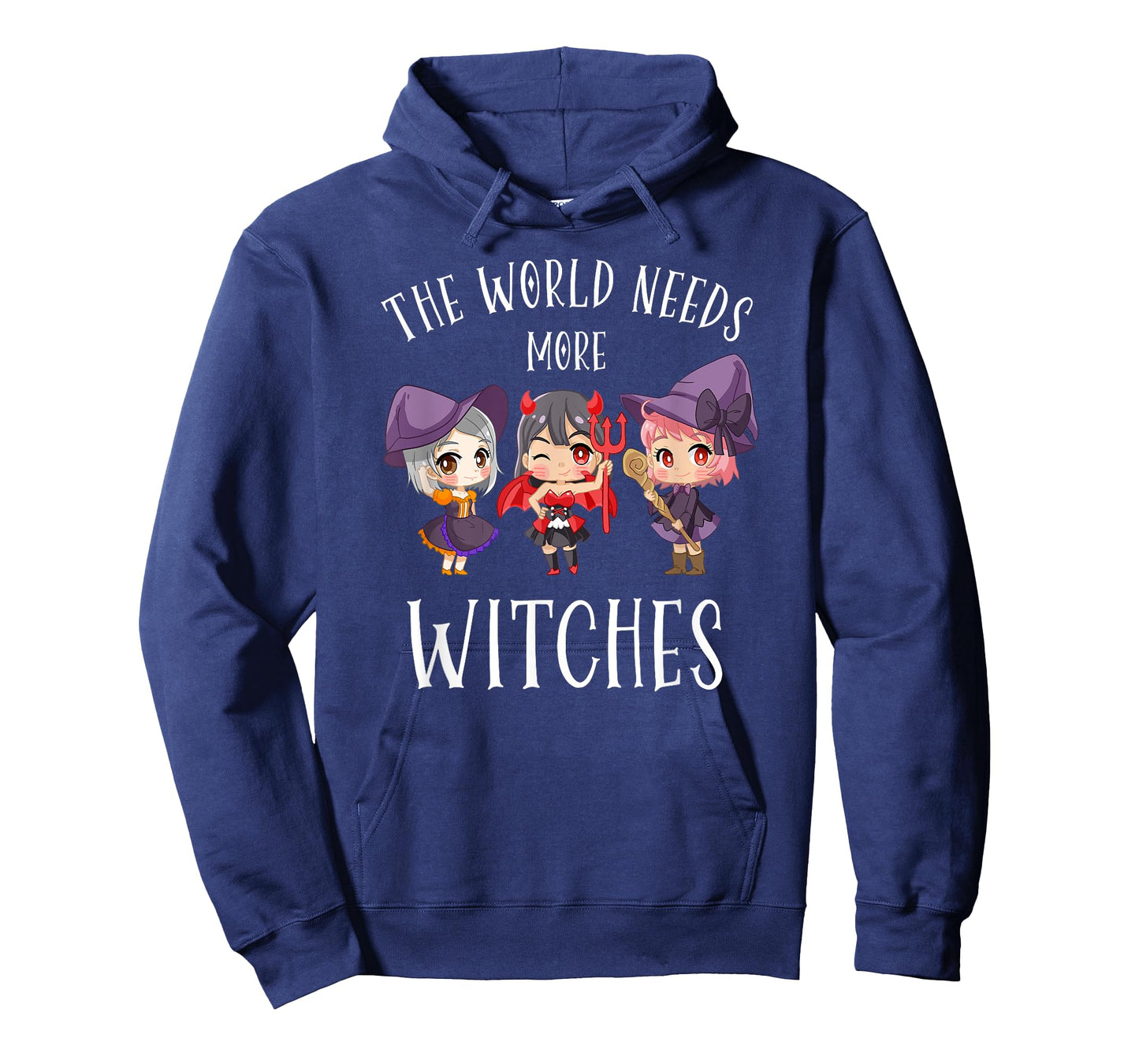 Chibi Anime Girls Witches Costume Funny Kawaii Halloween T-Shirt