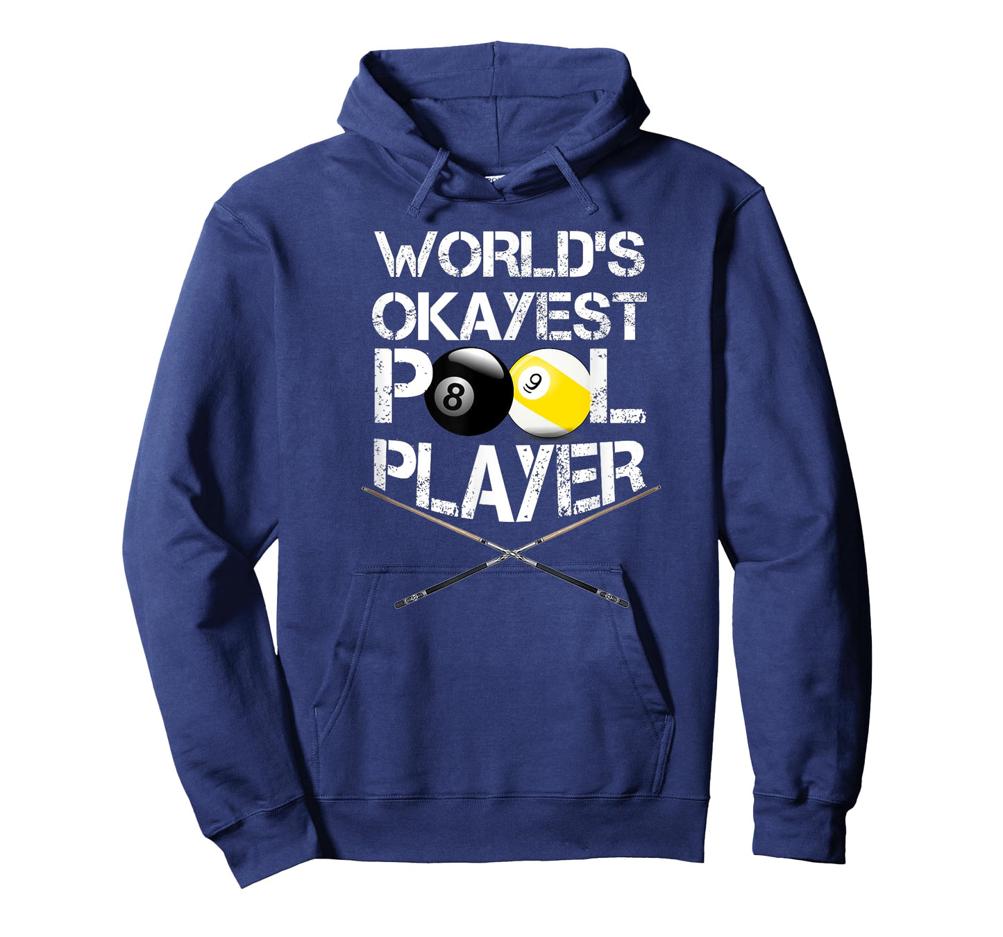 Mens World's Okayest Pool Player Funny Billiards T-Shirt