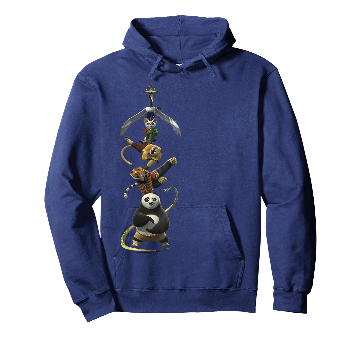 Kung Fu Panda Po and The Furious Five Stack Portrait T-Shirt