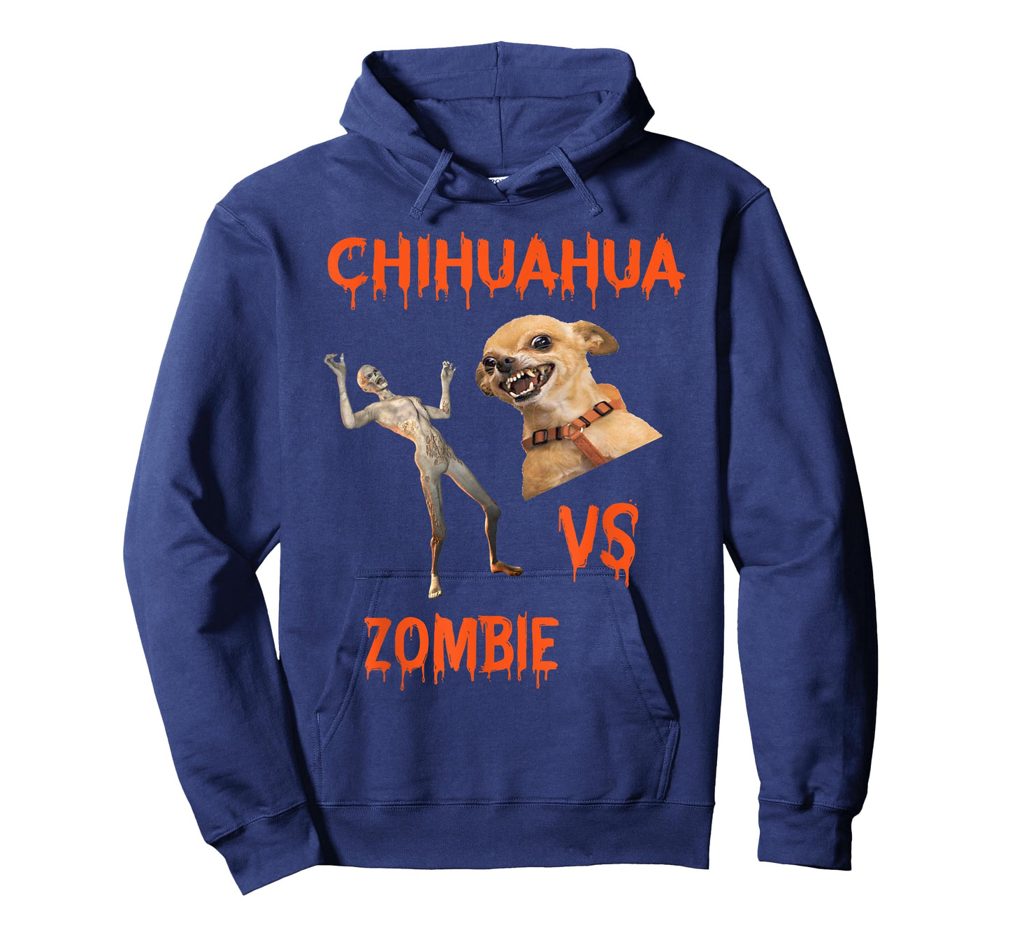 Zombie Vs. Chihuahua Humor T-Shirt