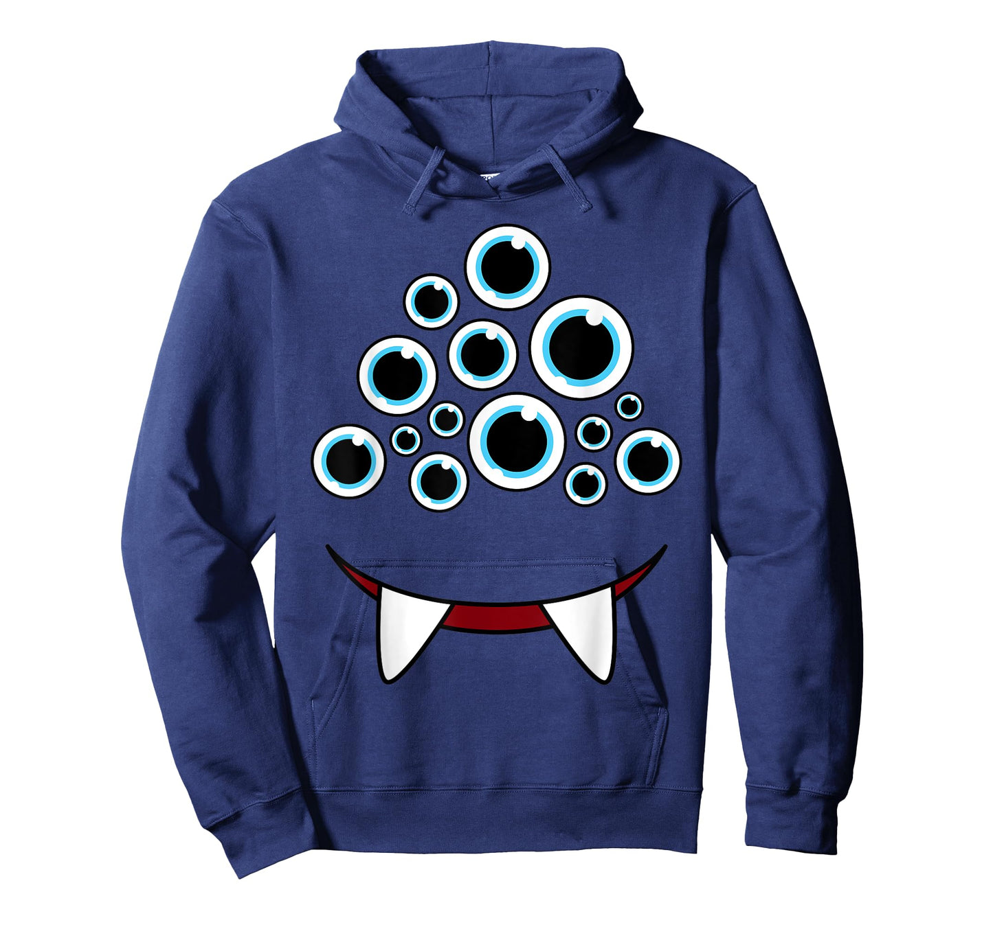 Funny Scary Monster Face Eyeballs Easy Halloween Costume T-Shirt