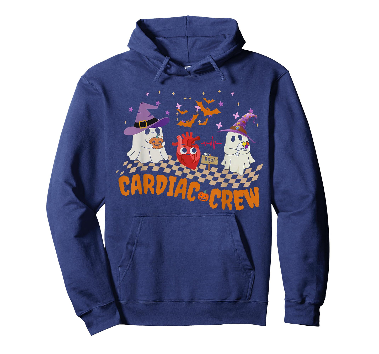 Cardiac Crew Heart Anatomy Boo Ghosts Halloween Cardiology T-Shirt