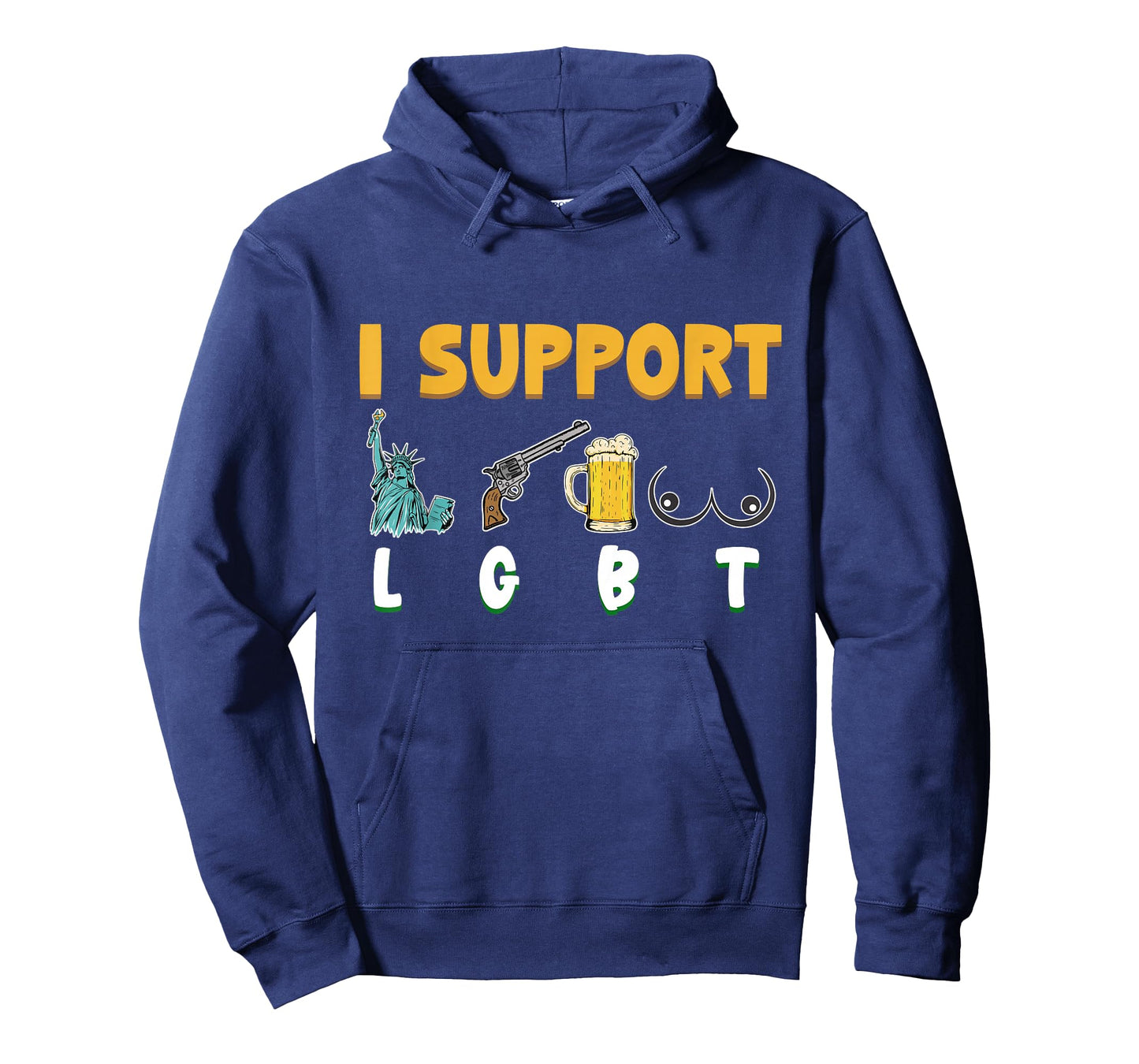 I Support Liberty, Guns, Beer, and Boobs Funny Patriotic T-Shirt
