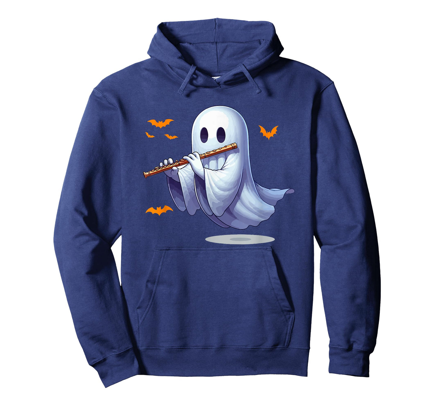 Boo Ghost Playing Flute Halloween Musical Instrument T-Shirt