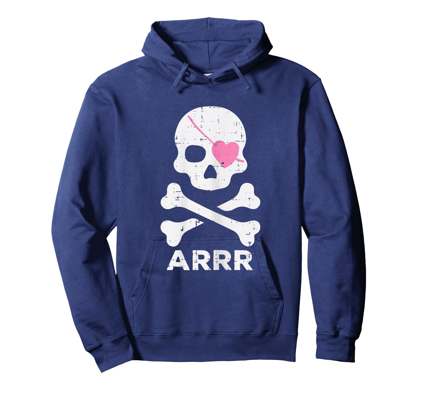 Arrr Pirate Heart Eyepatch Halloween Women Toddler Girl Kids T-Shirt