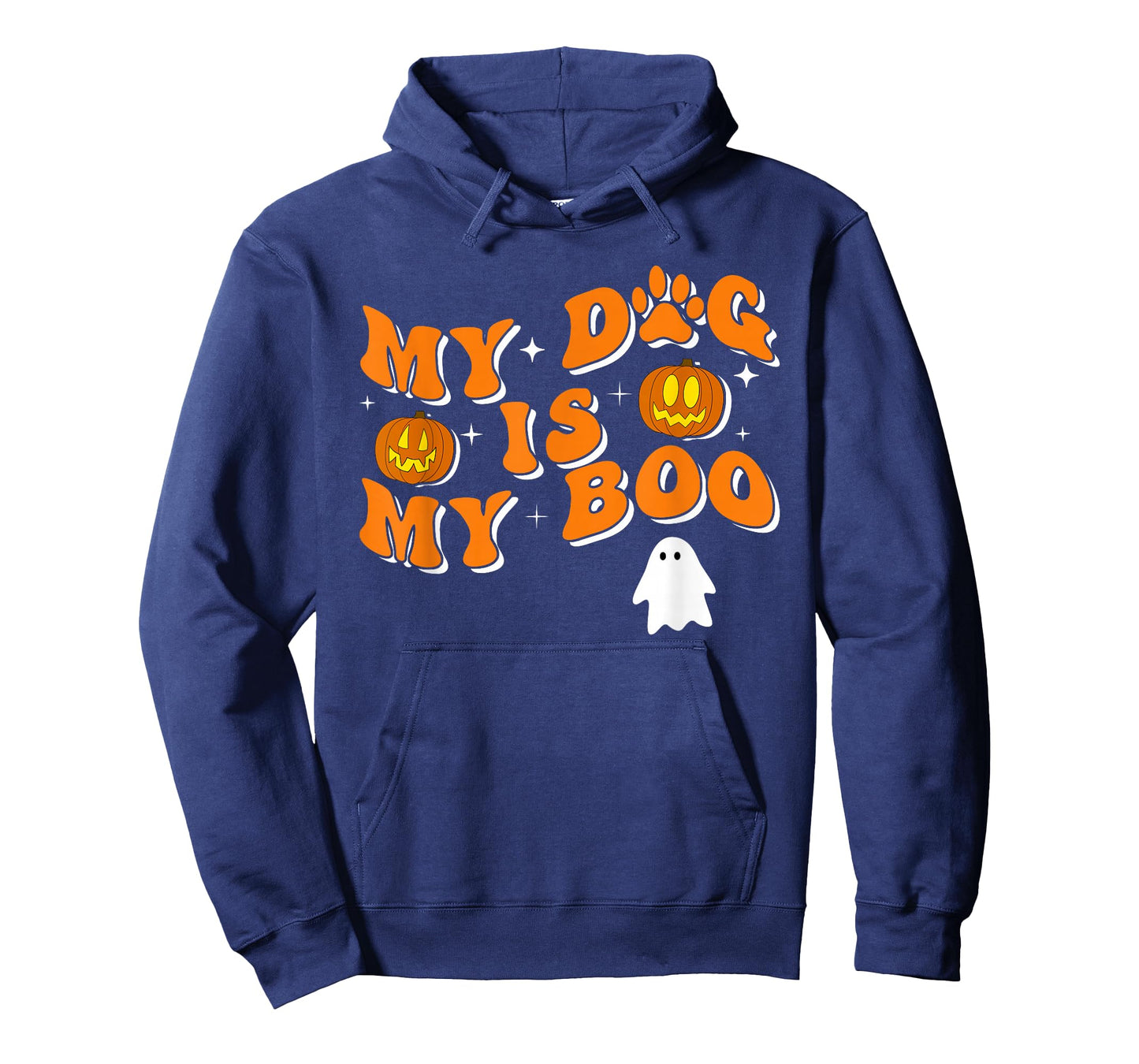 My Dog Is My Boo Groovy Ghost Dog Halloween Funny T-Shirt