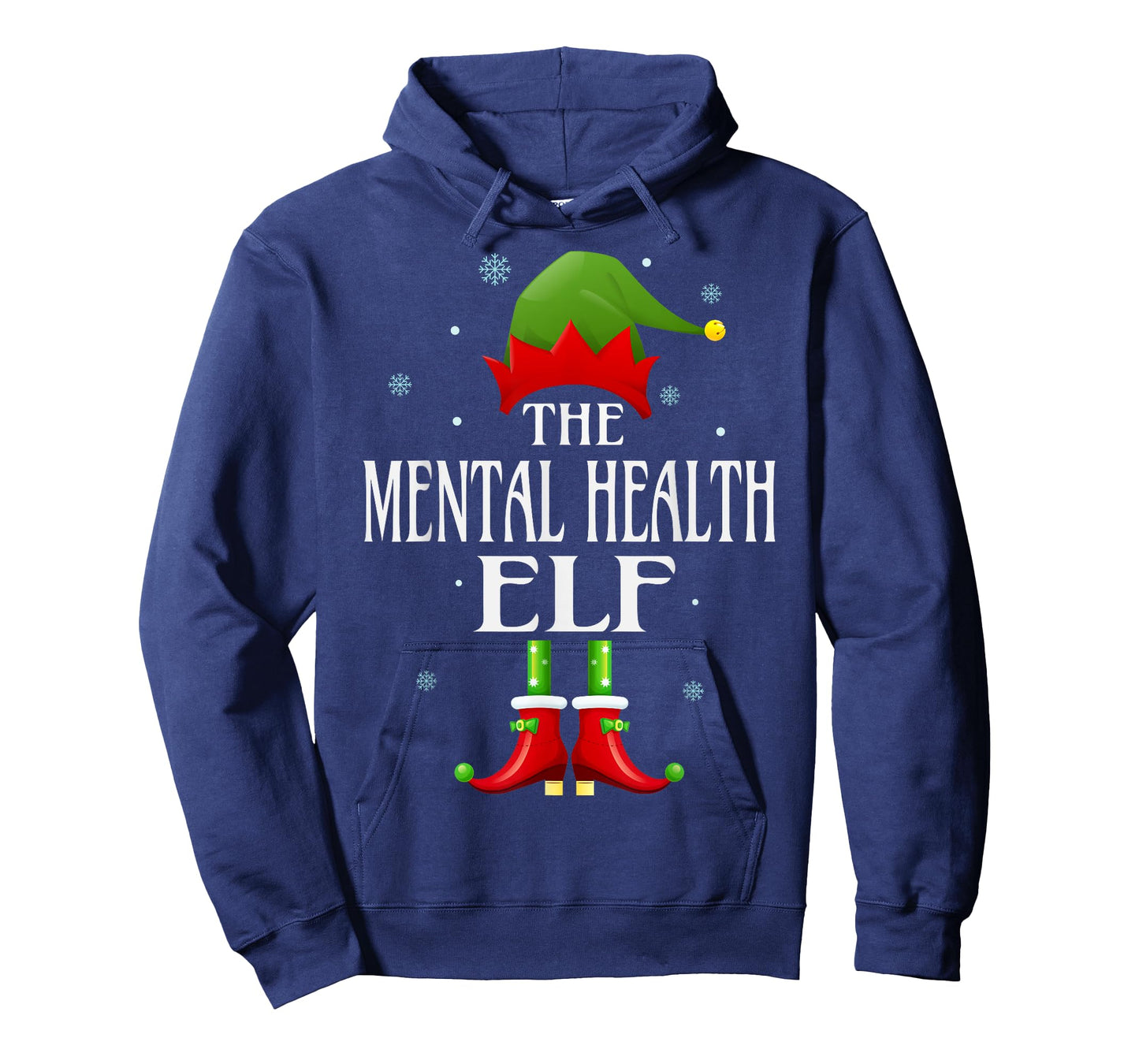 Mental Health Elf Xmas Funny Family Matching Christmas T-Shirt