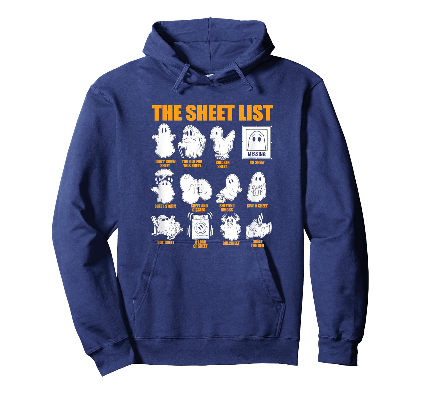 The Sheet List Halloween Funny Boo Sheet Ghost Halloween T-Shirt