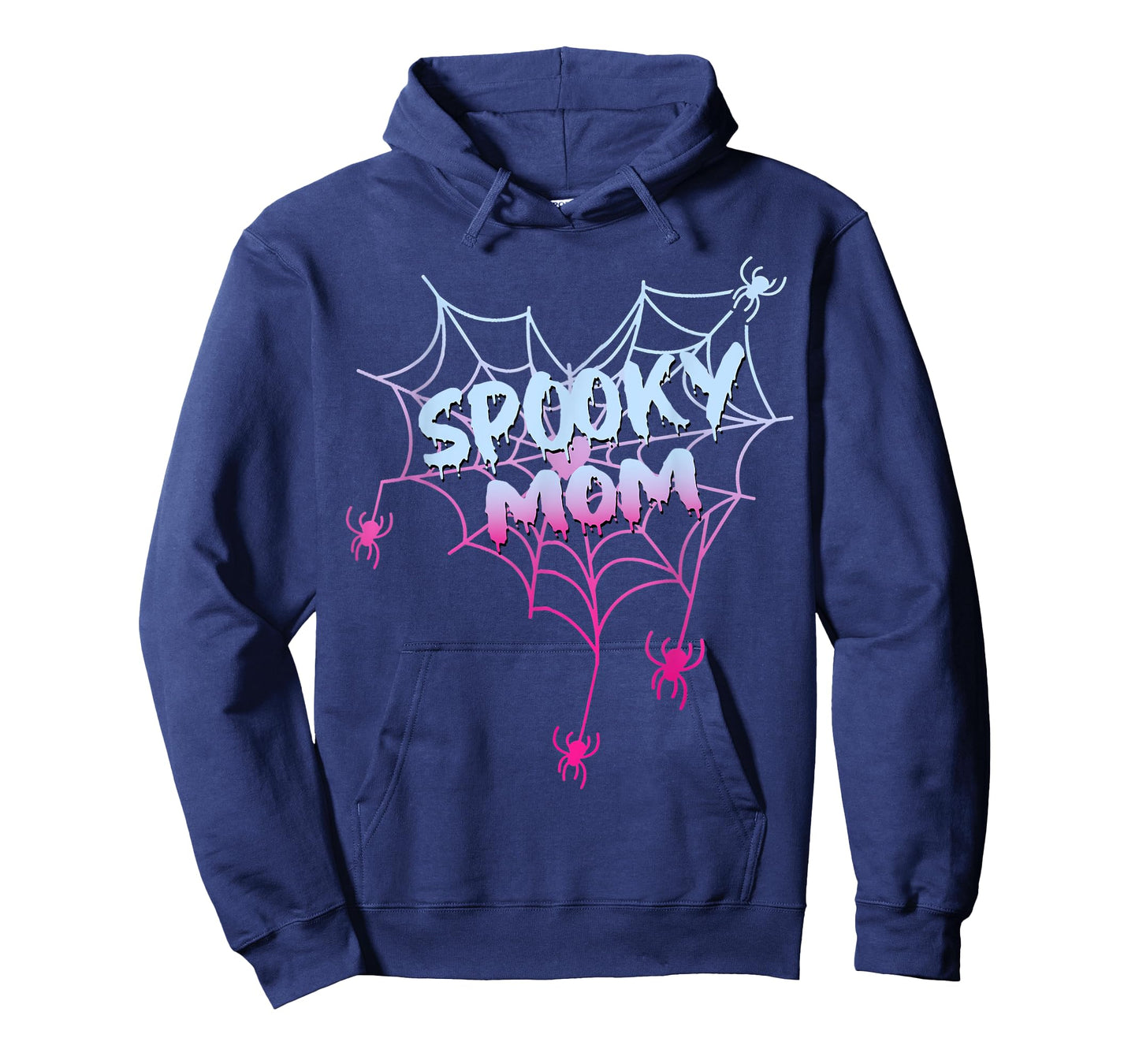 Spider Halloween Costume Spooky Mom Pink White Ghost Boo T-Shirt