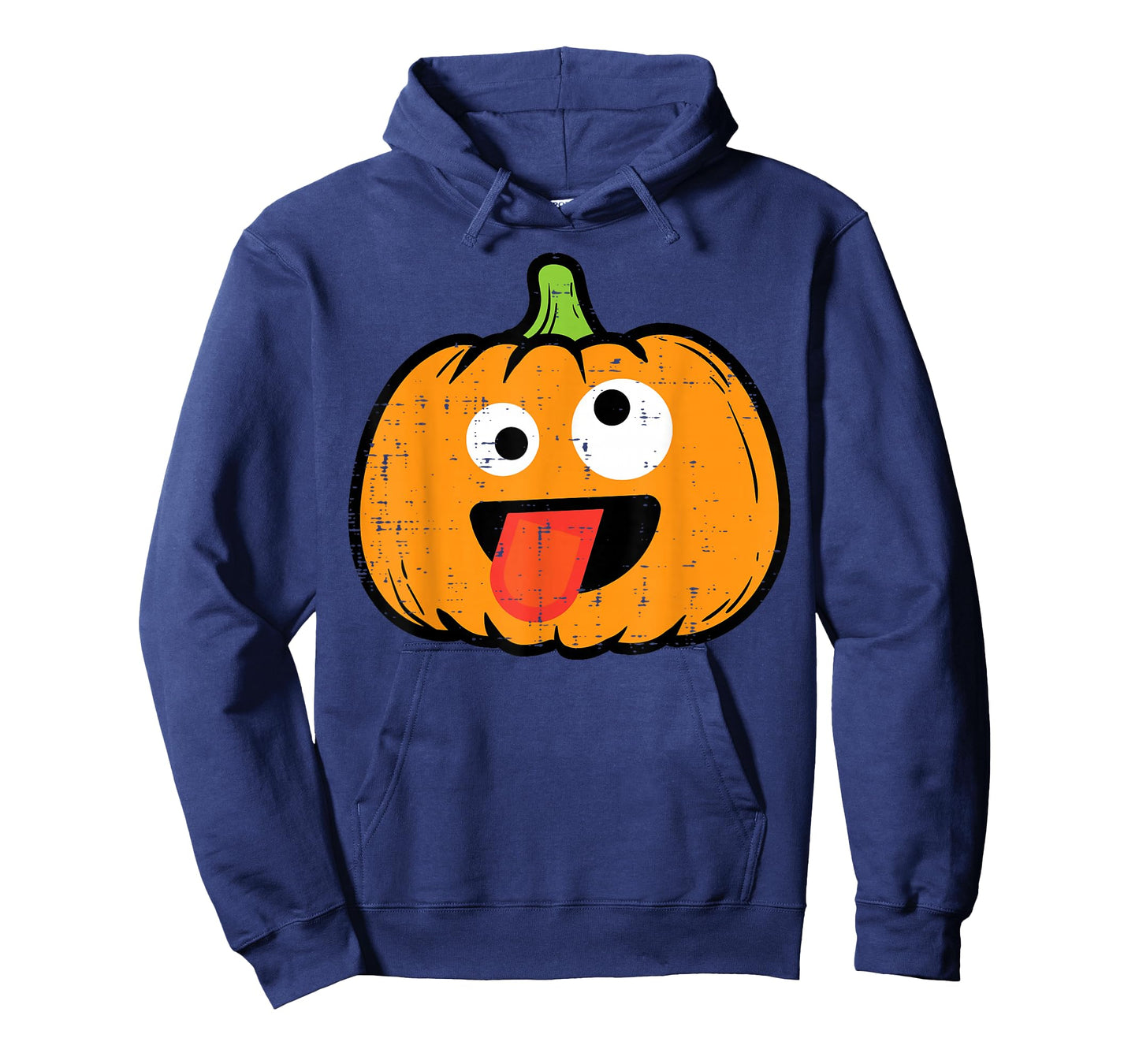 Halloween Pumpkin Tongue Out Face Costume Boy Kids Men Women T-Shirt
