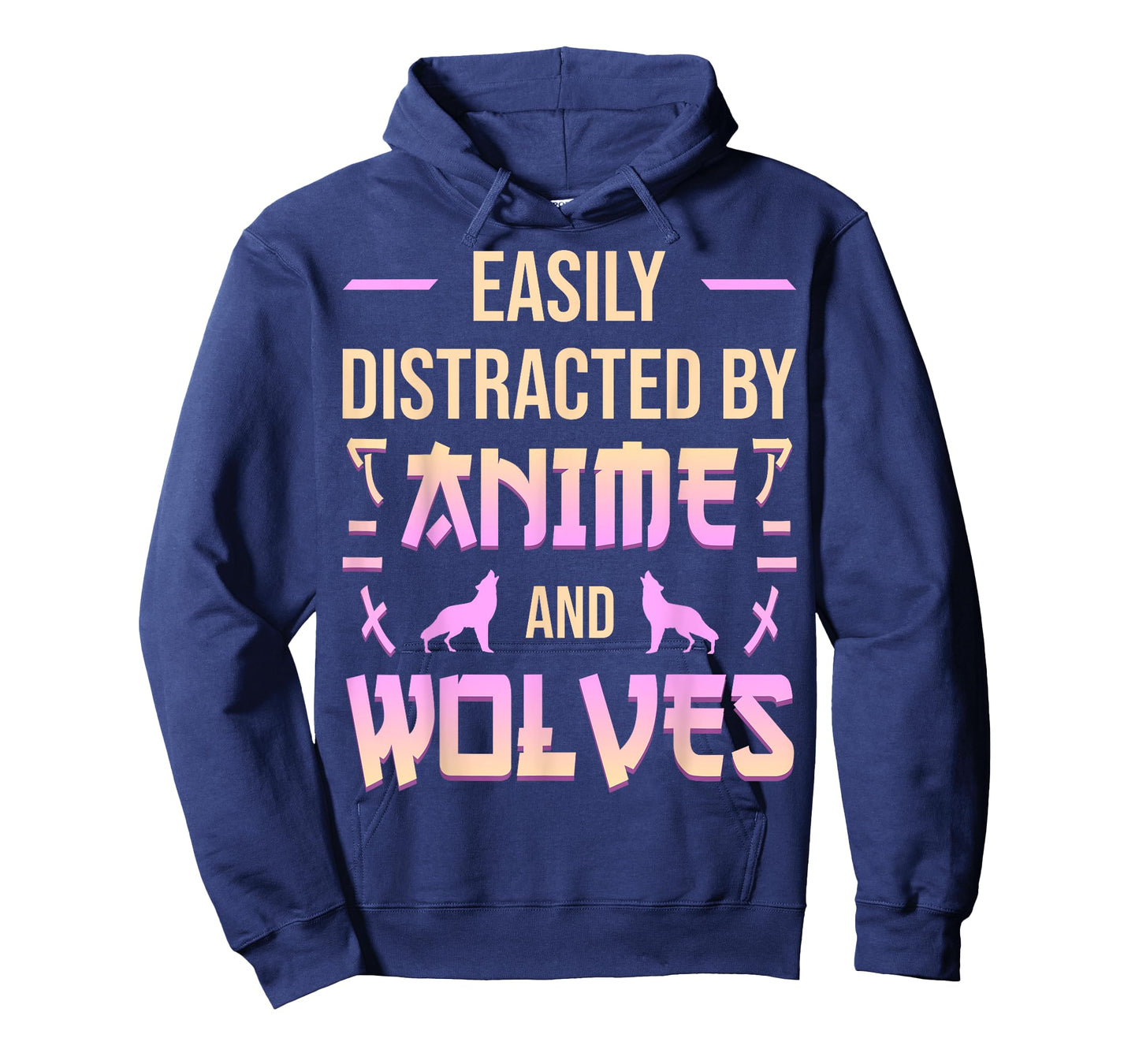 Anime And Wolves Kawaii Anime Lover Japanese Otaku Wolf T-Shirt
