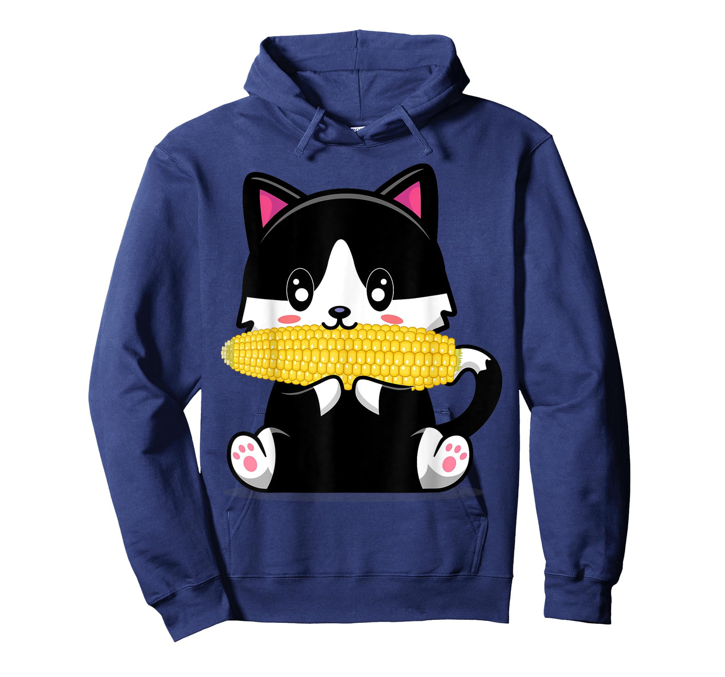 Corn Costume Halloween Cat Eats Corn T-Shirt for Men Women