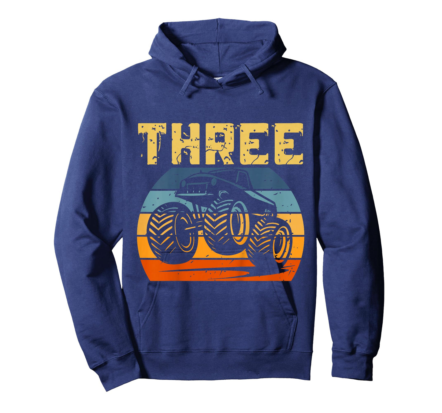 Kids 3 Year Old 3rd Birthday Monster Truck Boys Girls Kids T-Shirt