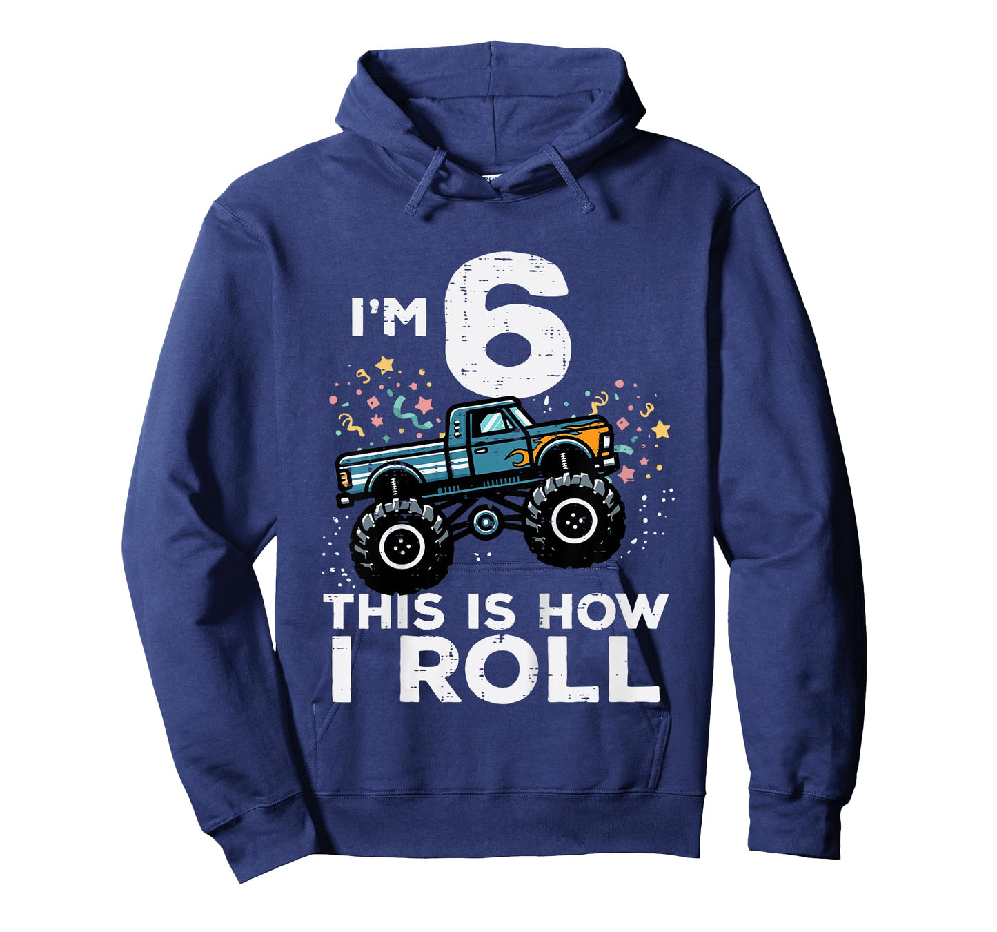 Kids Im 6 Years Old Monster Truck 6th Birthday Boys Kids T-Shirt