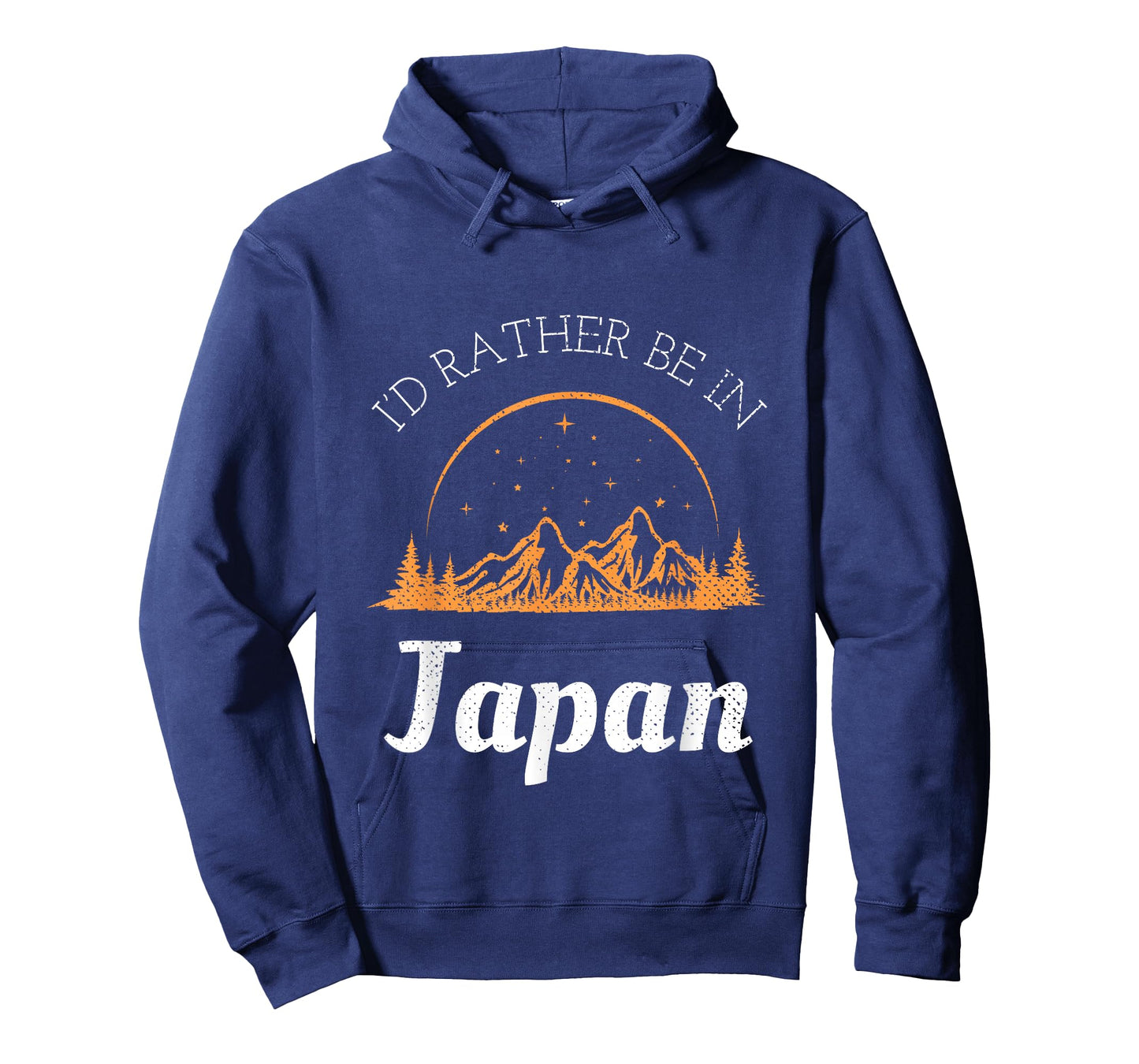 Retro & Vintage I'd Rather Be In Japan Black Vintage Casual Unisex-Adults T-Shirt