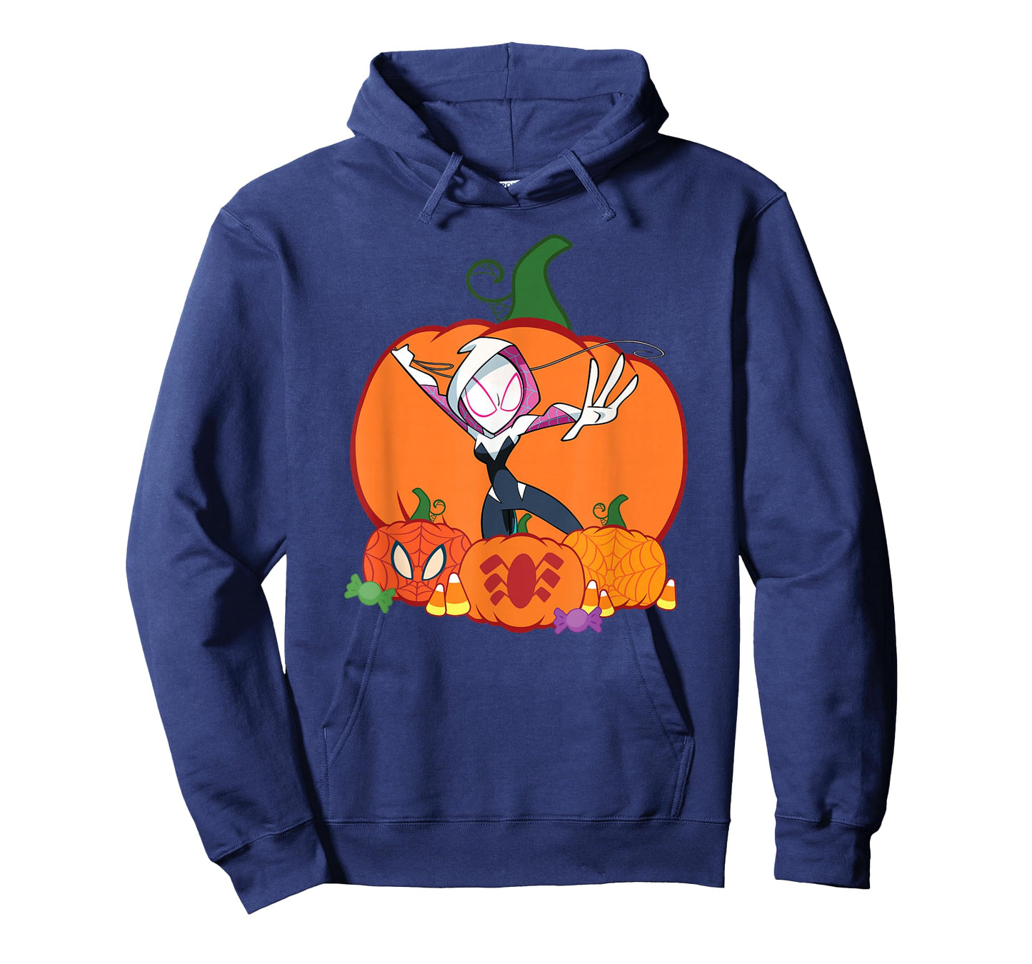Marvel Spider-Gwen Ghost Spider Halloween with Pumpkins T-Shirt