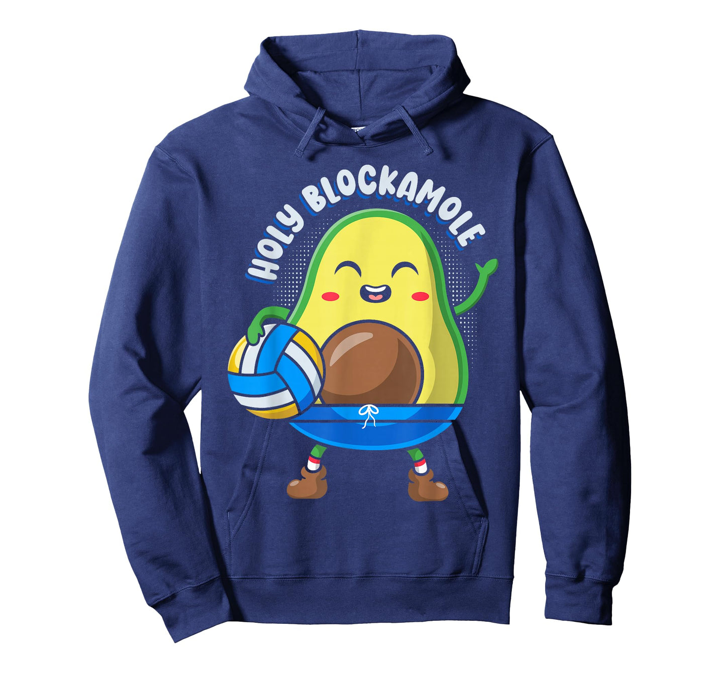 Funny Volleyball Avocado Lover Holy Blockamole T-Shirt