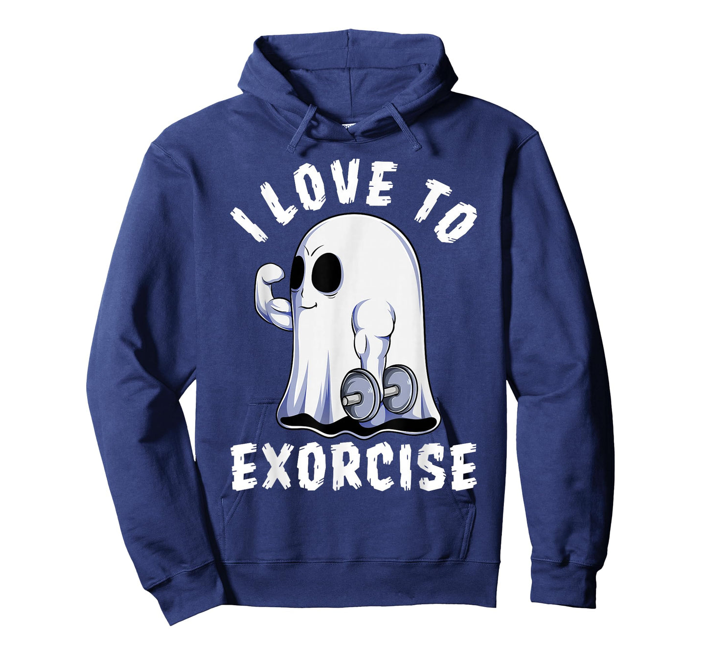 Ghost I Exorcise Funny Gym Exercise Workout Spooky Halloween T-Shirt