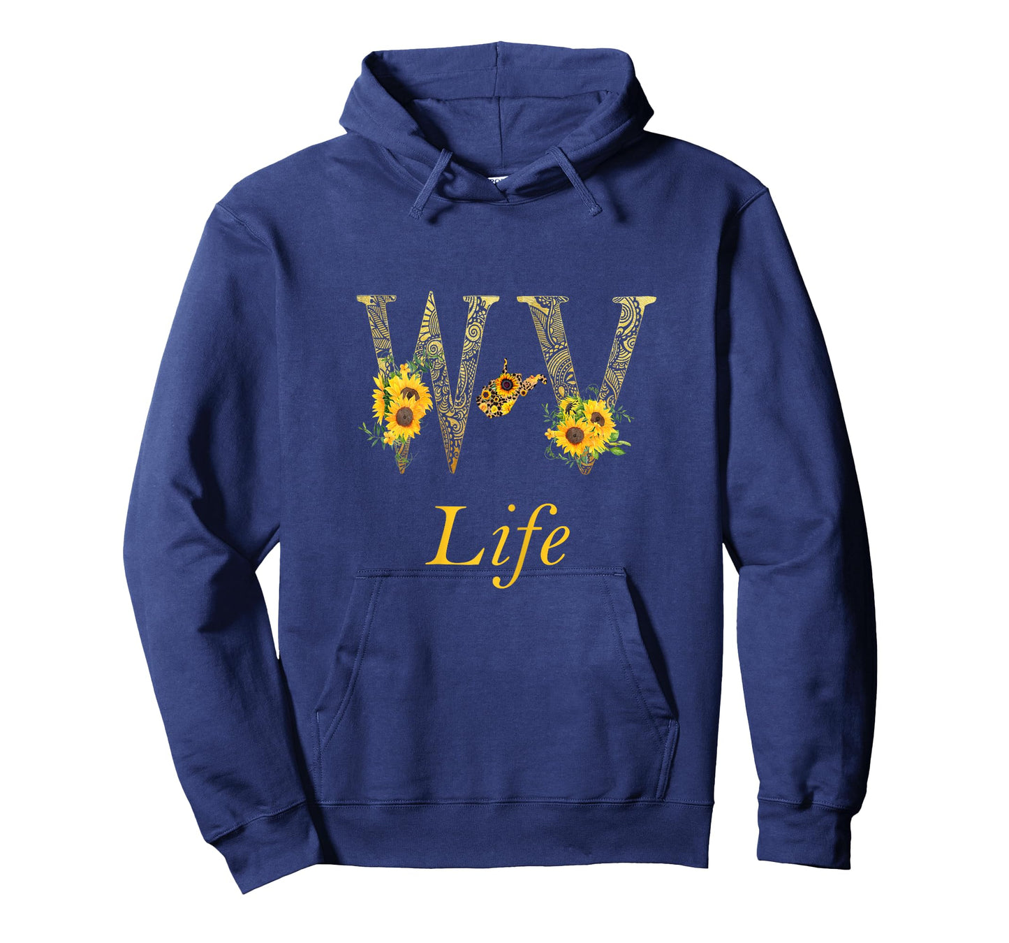 WV Home Roots Pride Sunflower Lover Proud Map West Virginia T-Shirt