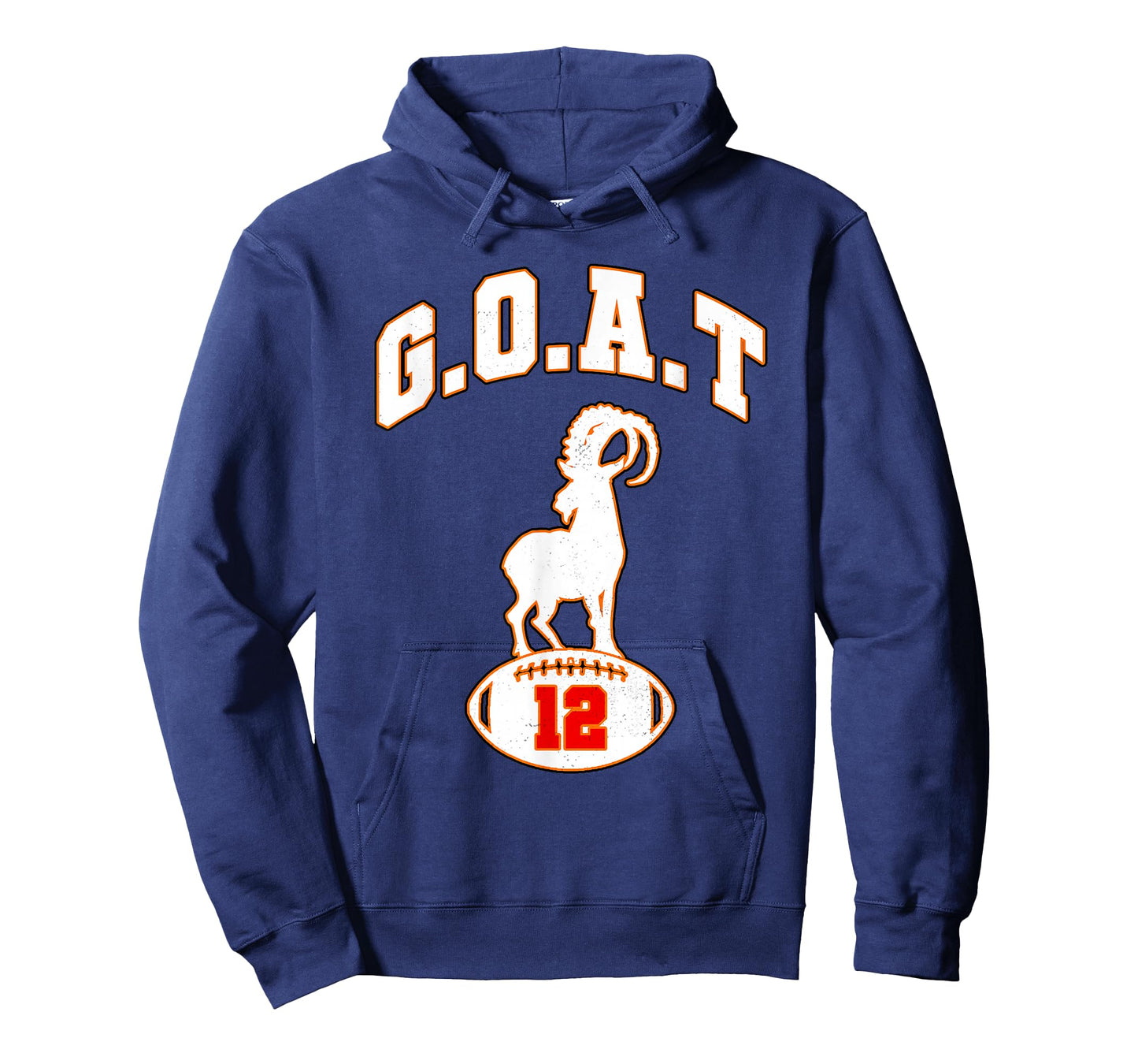 Vintage Distressed GOAT 12 Football T-Shirt