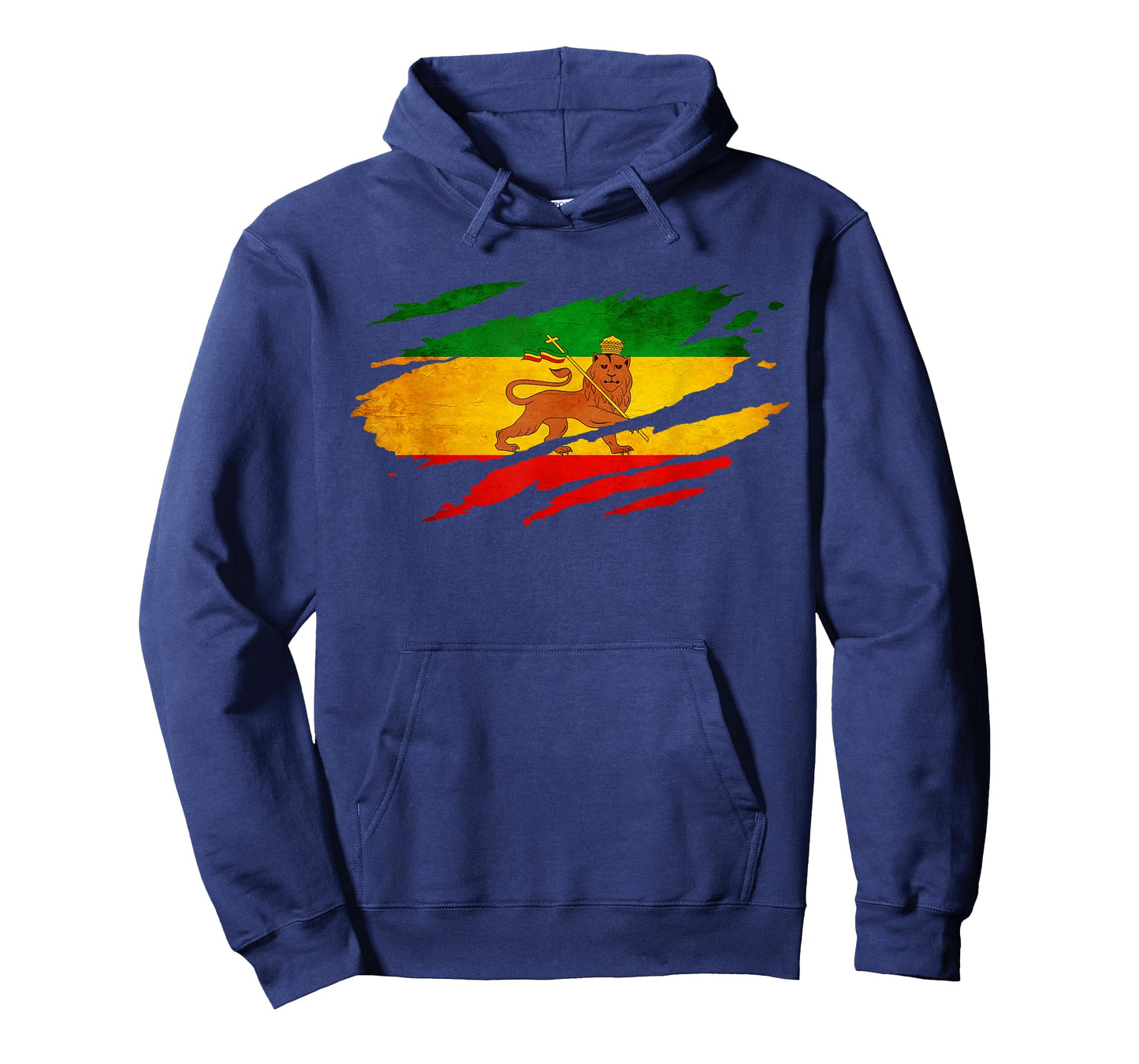 Vintage Old Ethiopia Flag shirt Lion Judah Rasta Reggae T-Shirt