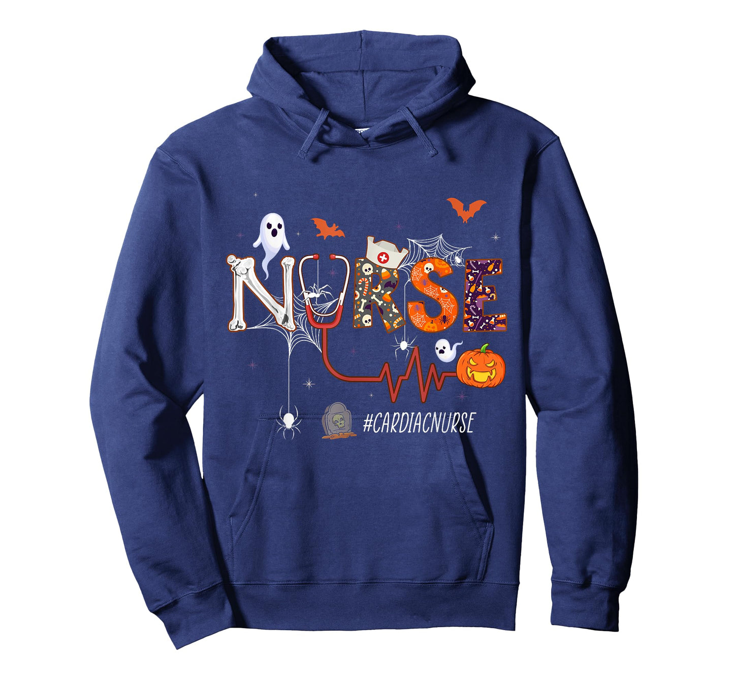 Cardiac Nurse Pumpkin Halloween Nursing T-Shirt