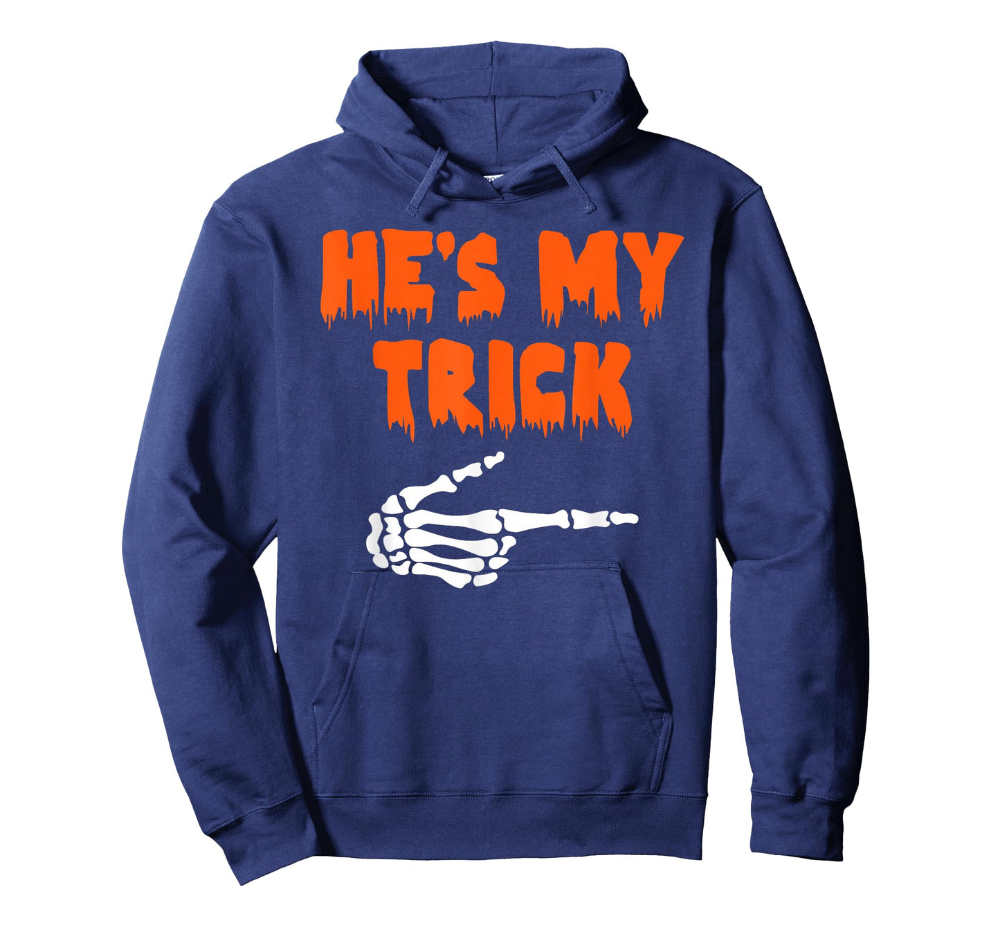 Halloween He's My Trick Funny Ghost Skeleton Spooky Couples T-Shirt