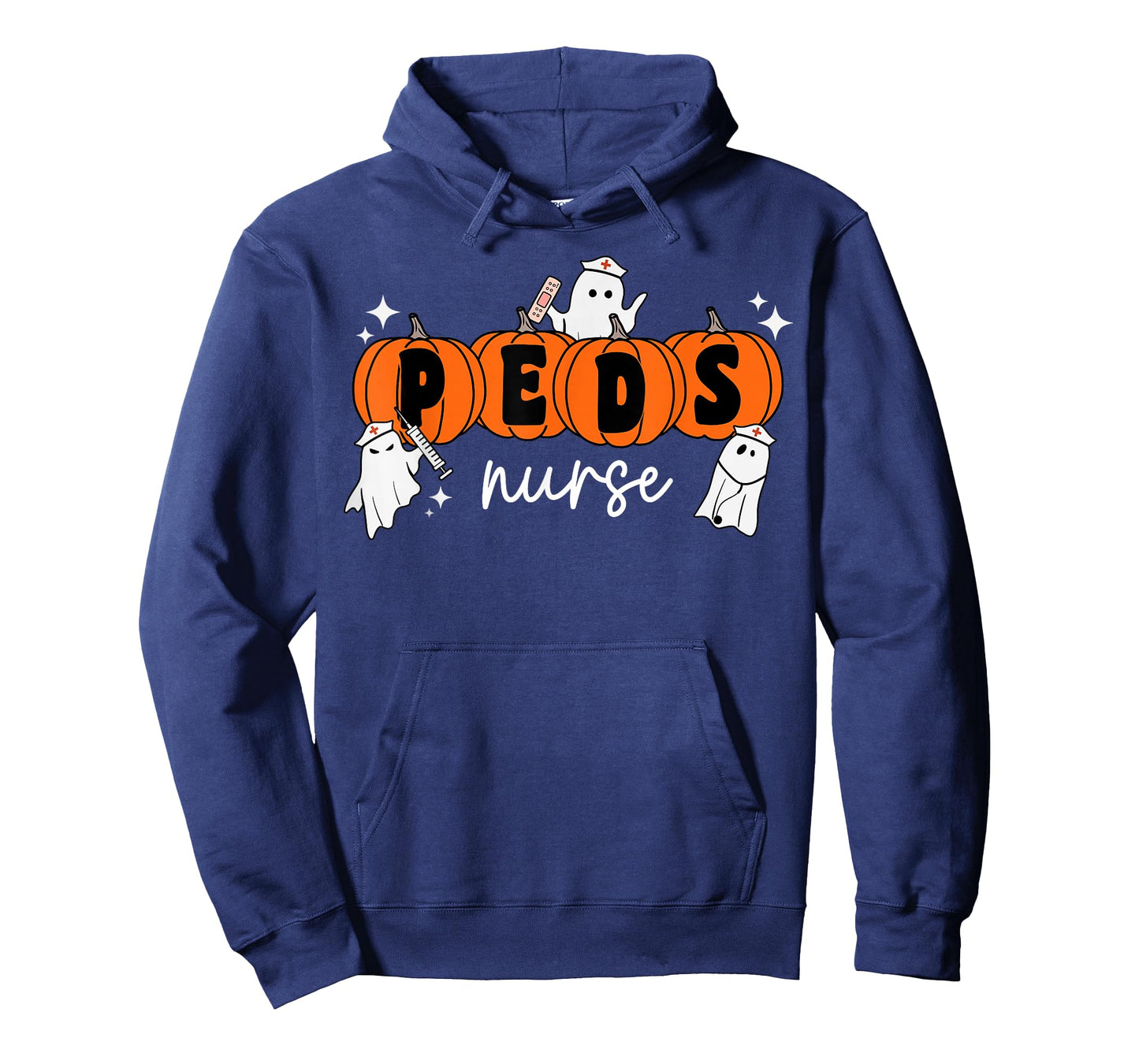 Peds Nurse Crew Ghost Pumpkin Pediatric Nurse Halloween T-Shirt