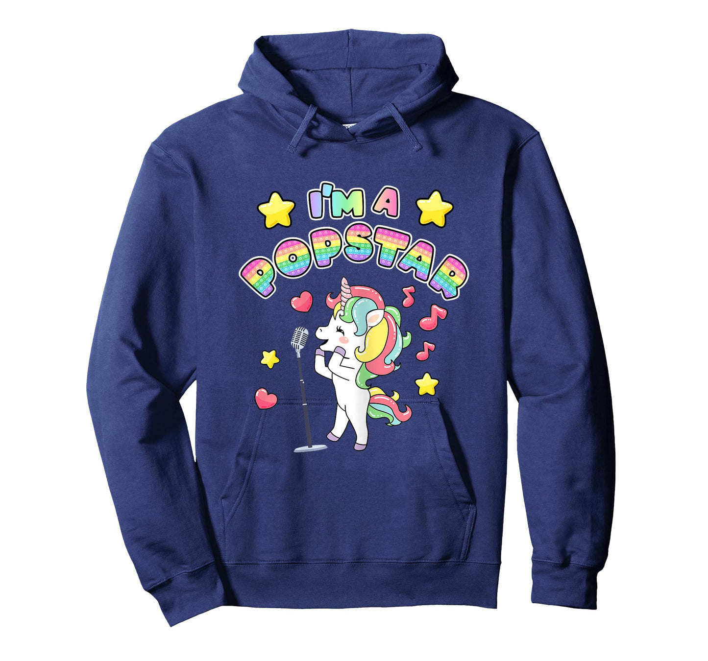 I'm A Popstar Happy Singing Unicorn Popstar T-Shirt