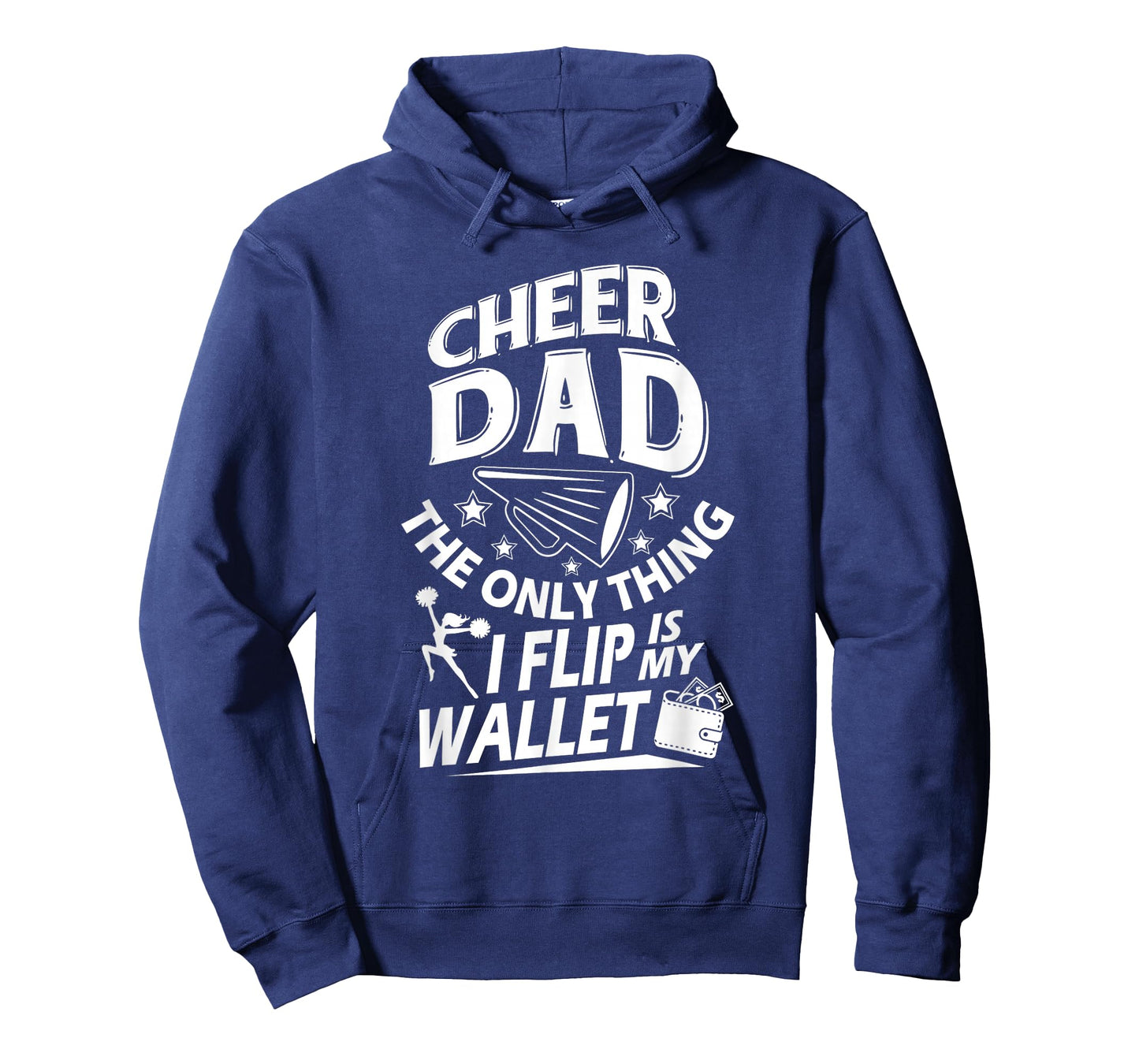 Cheer Dad Shirt Cheer Dad The Only Thing I Flip Is My Wallet T-Shirt