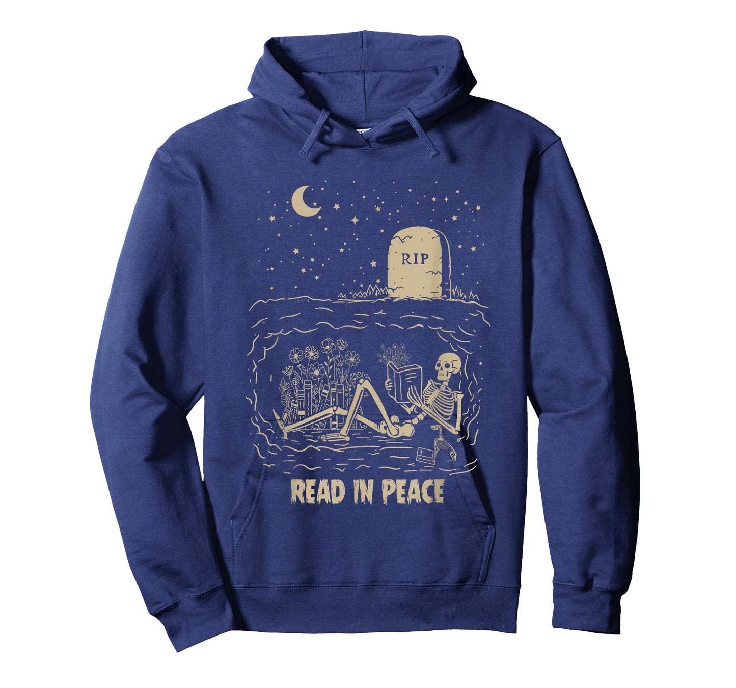 Read In Peace Skeleton Reading Books Funny Halloween T-Shirt